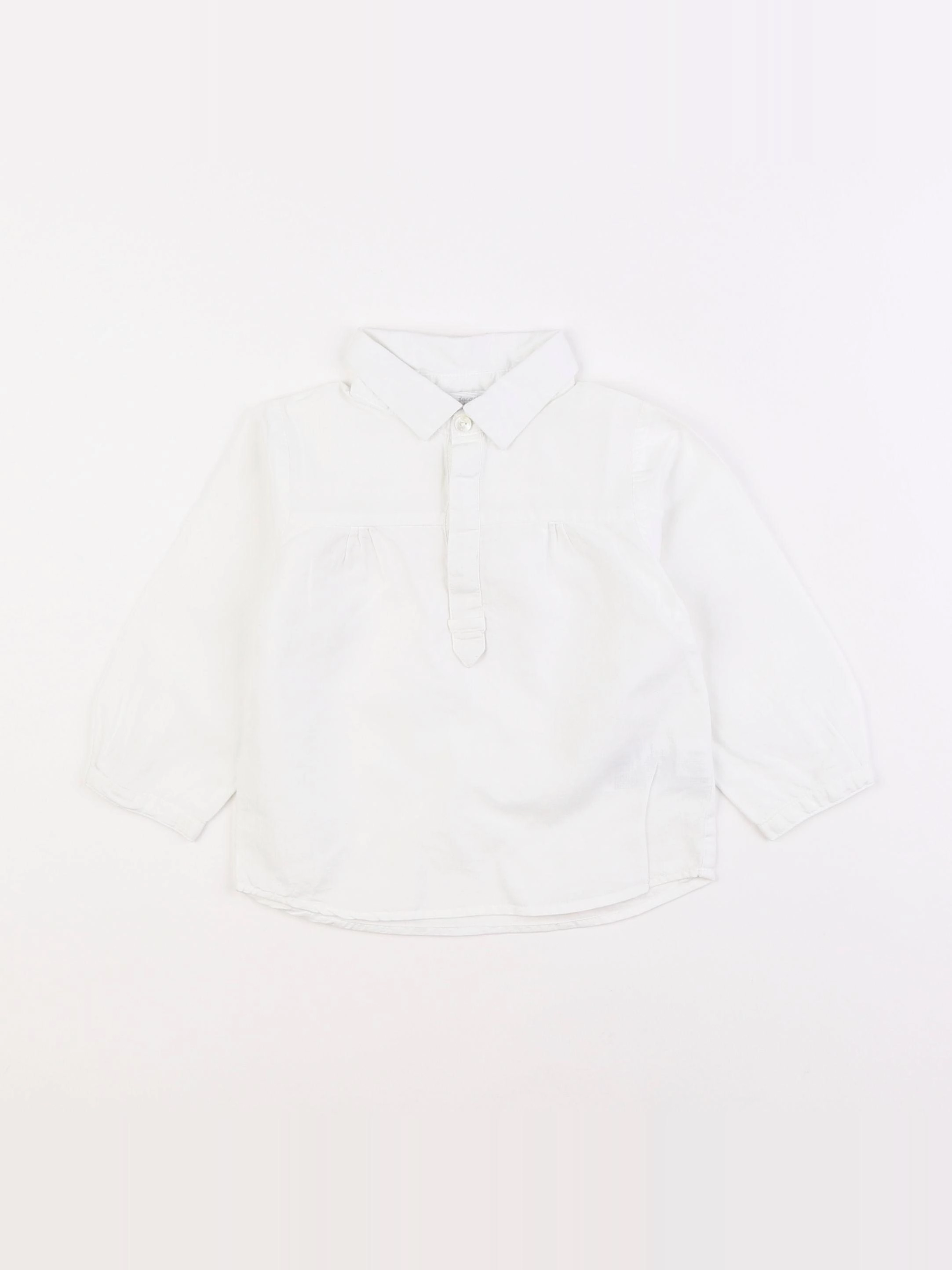 Jacadi - chemise blanc - 18 mois