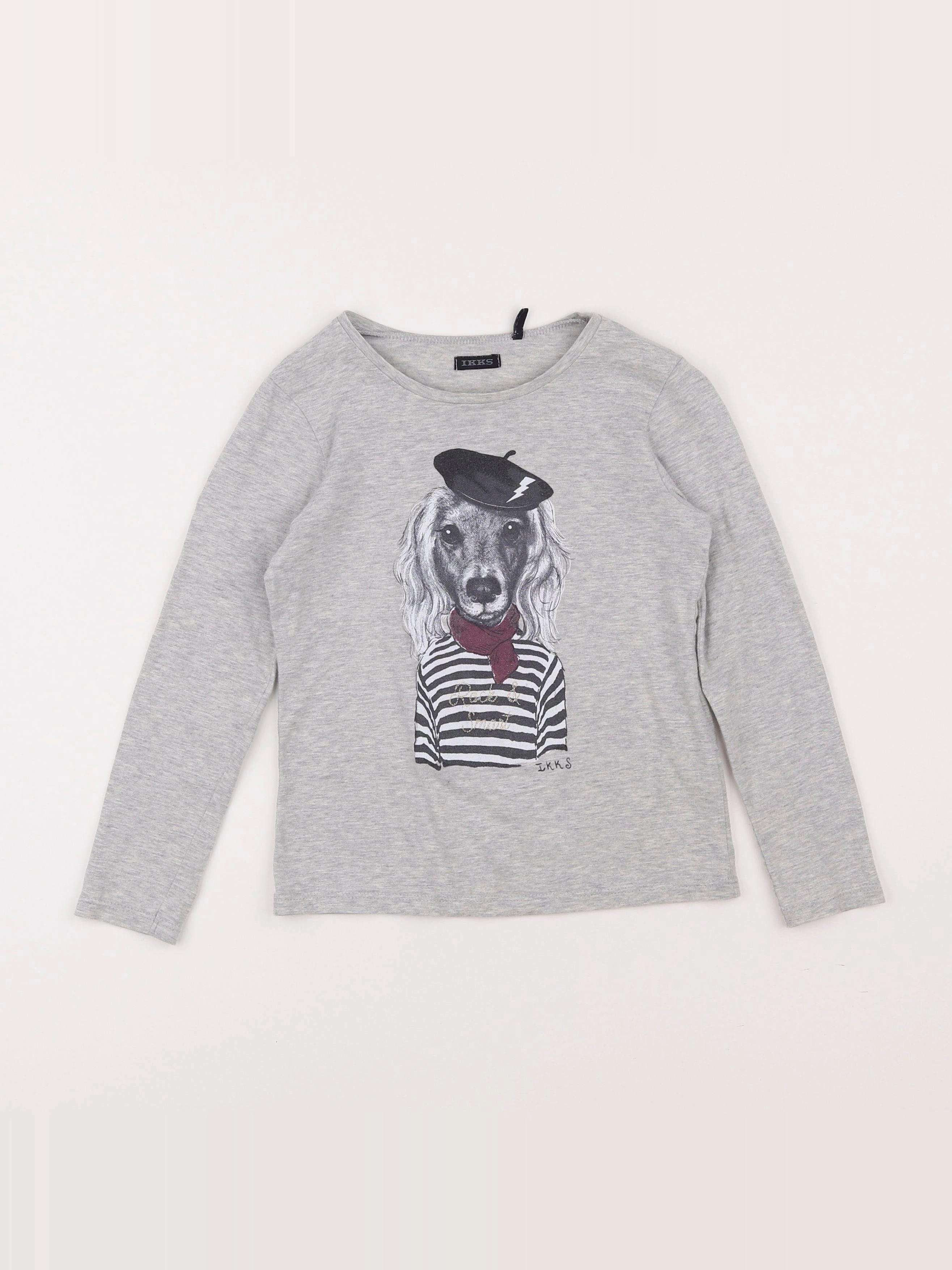 IKKS - tee-shirt gris - 6 ans