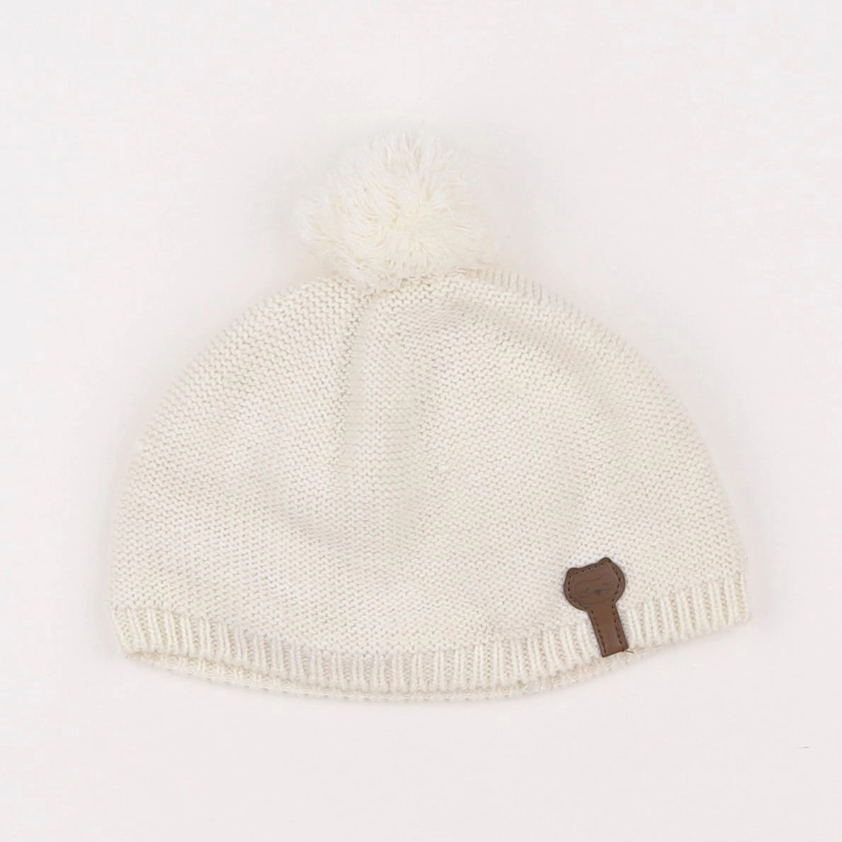 Vertbaudet - bonnet blanc - 2/3 ans
