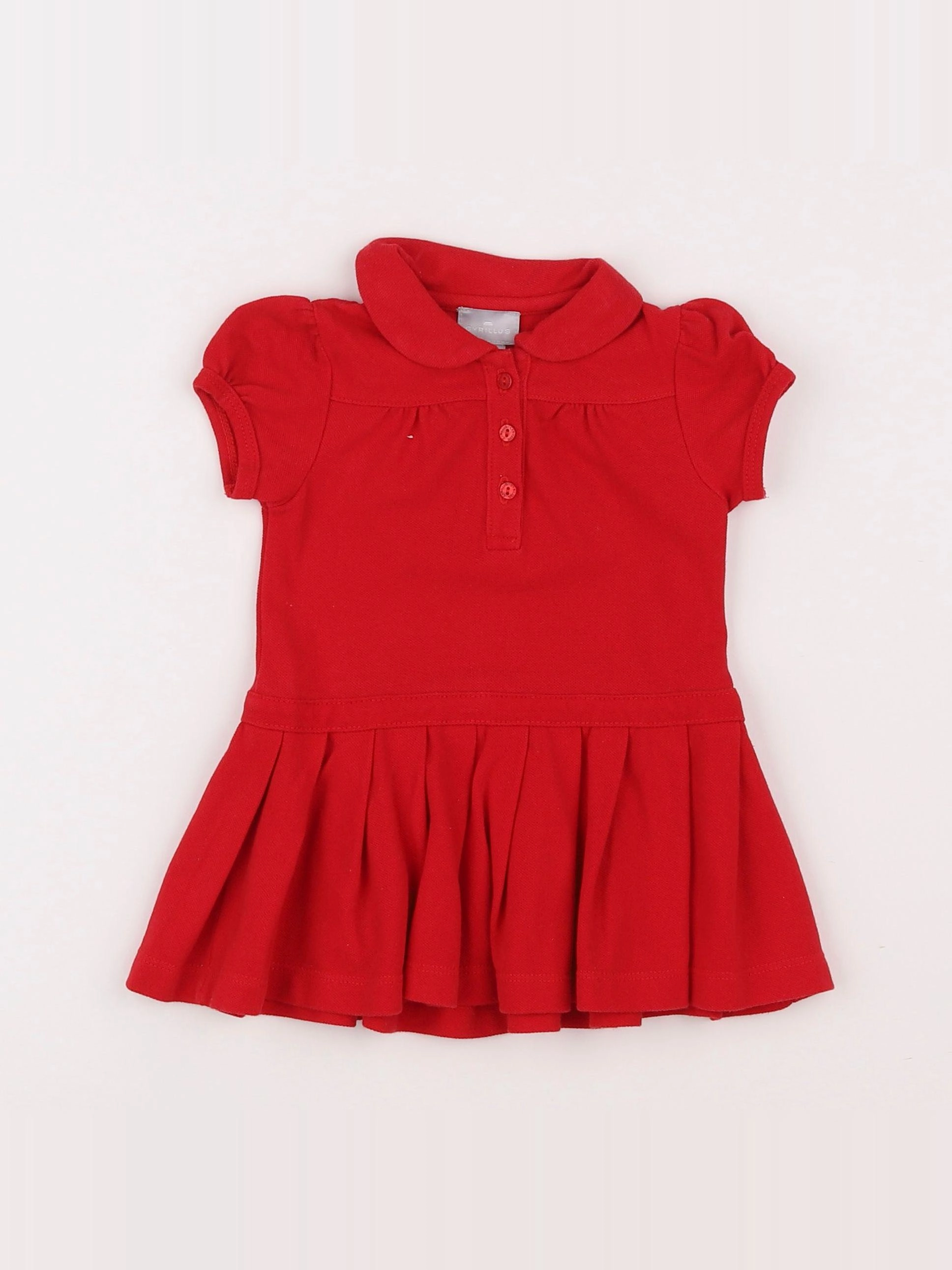 Cyrillus - robe rouge - 6 mois
