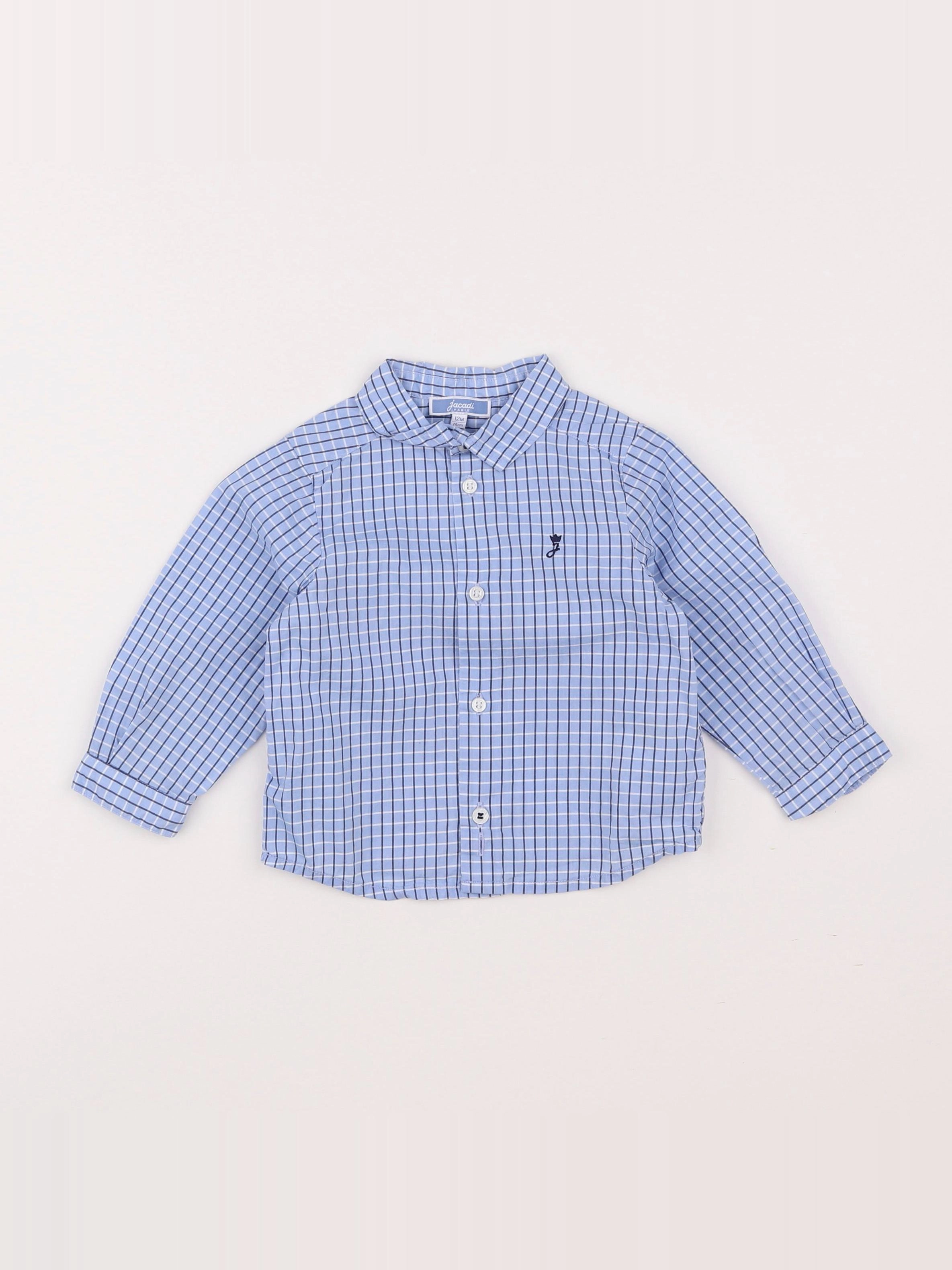 Jacadi - chemise bleu - 12 mois