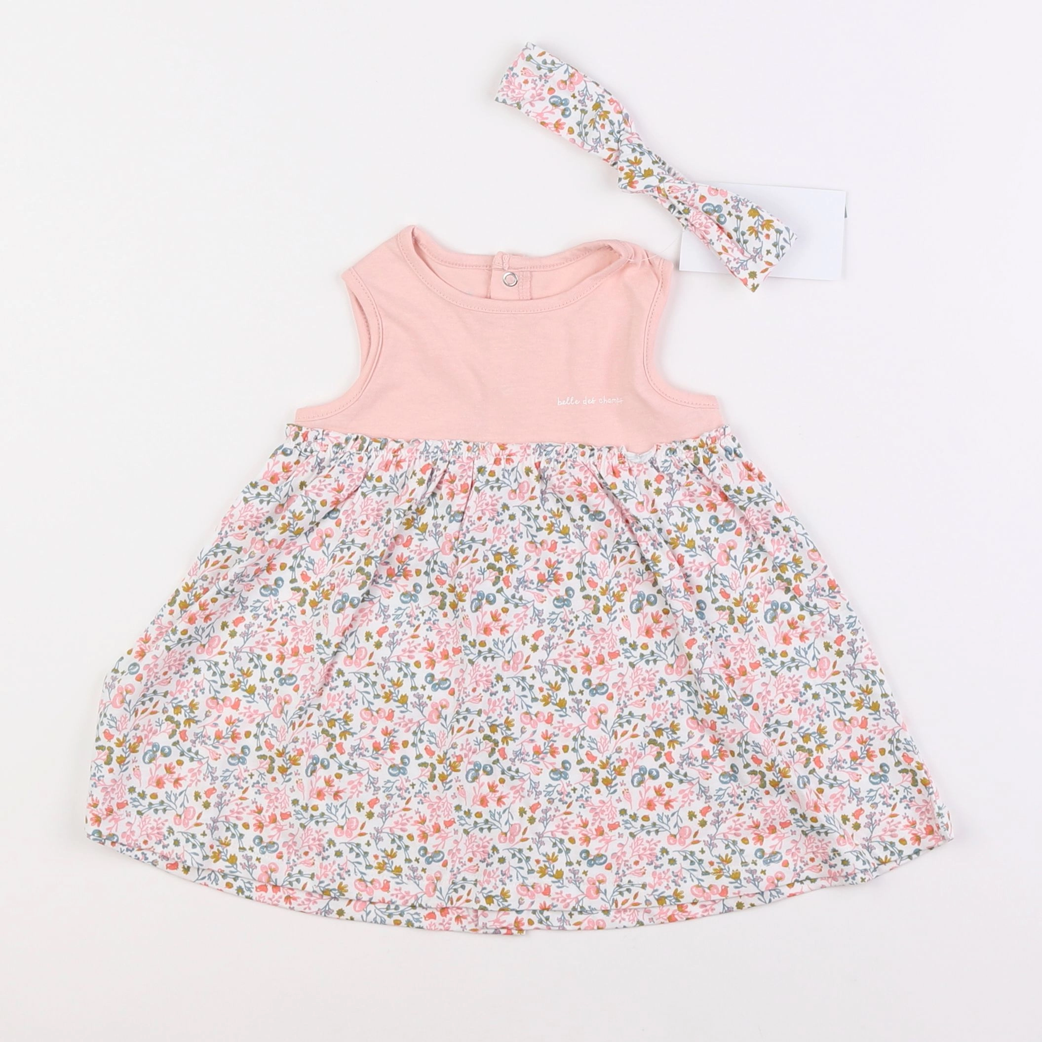 Vertbaudet - robe rose - 6 mois