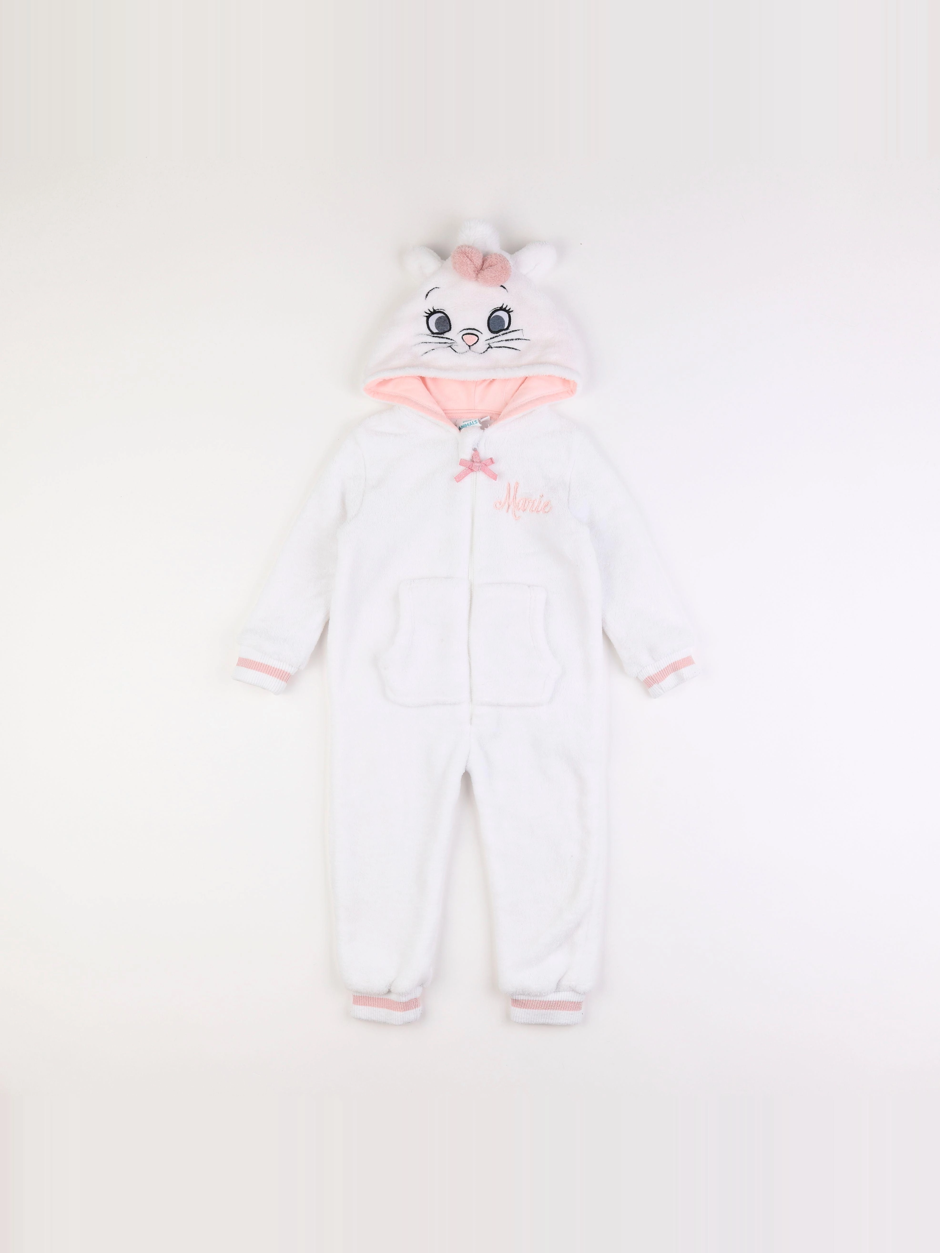 Vertbaudet - sur-pyjama blanc - 3 ans