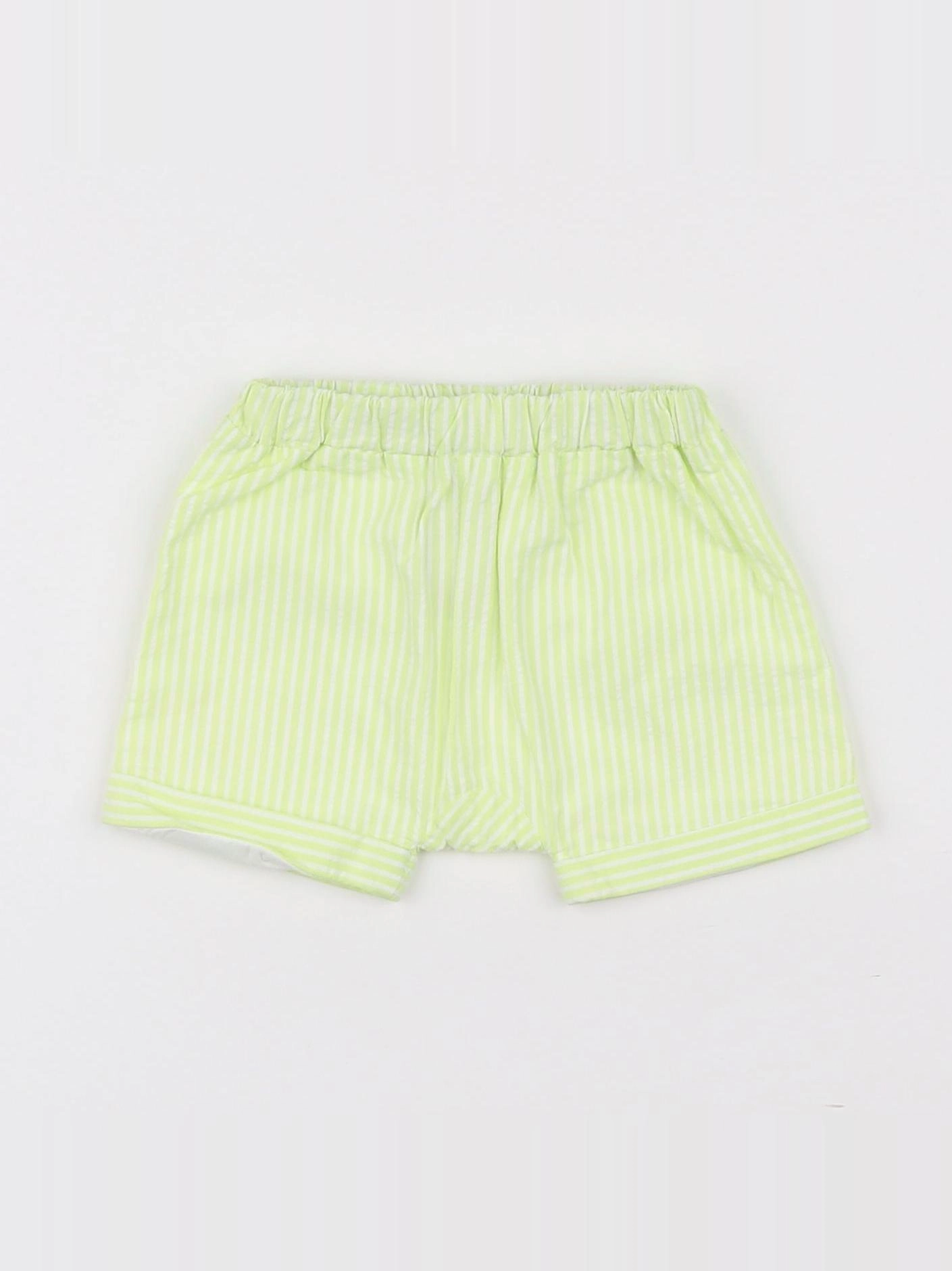 Jacadi - short blanc, vert - 3 mois