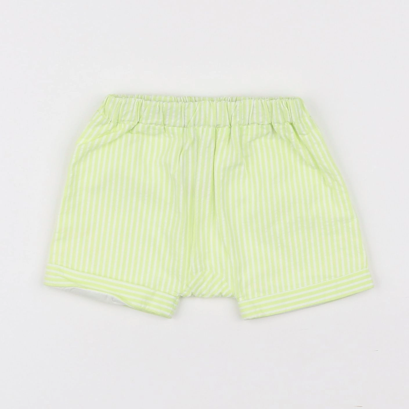 Jacadi - short blanc, vert - 3 mois