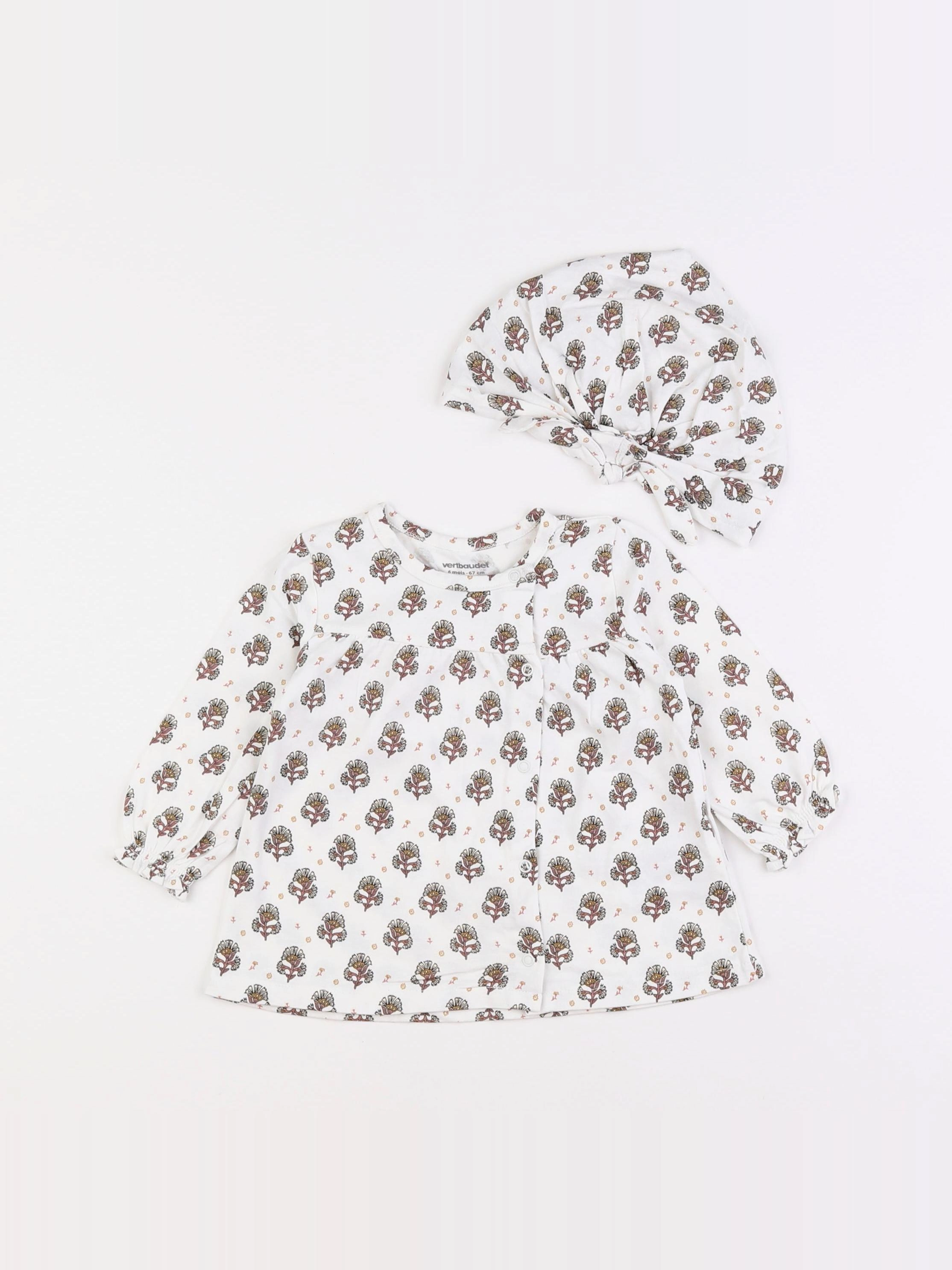 Vertbaudet - robe blanc - 6 mois