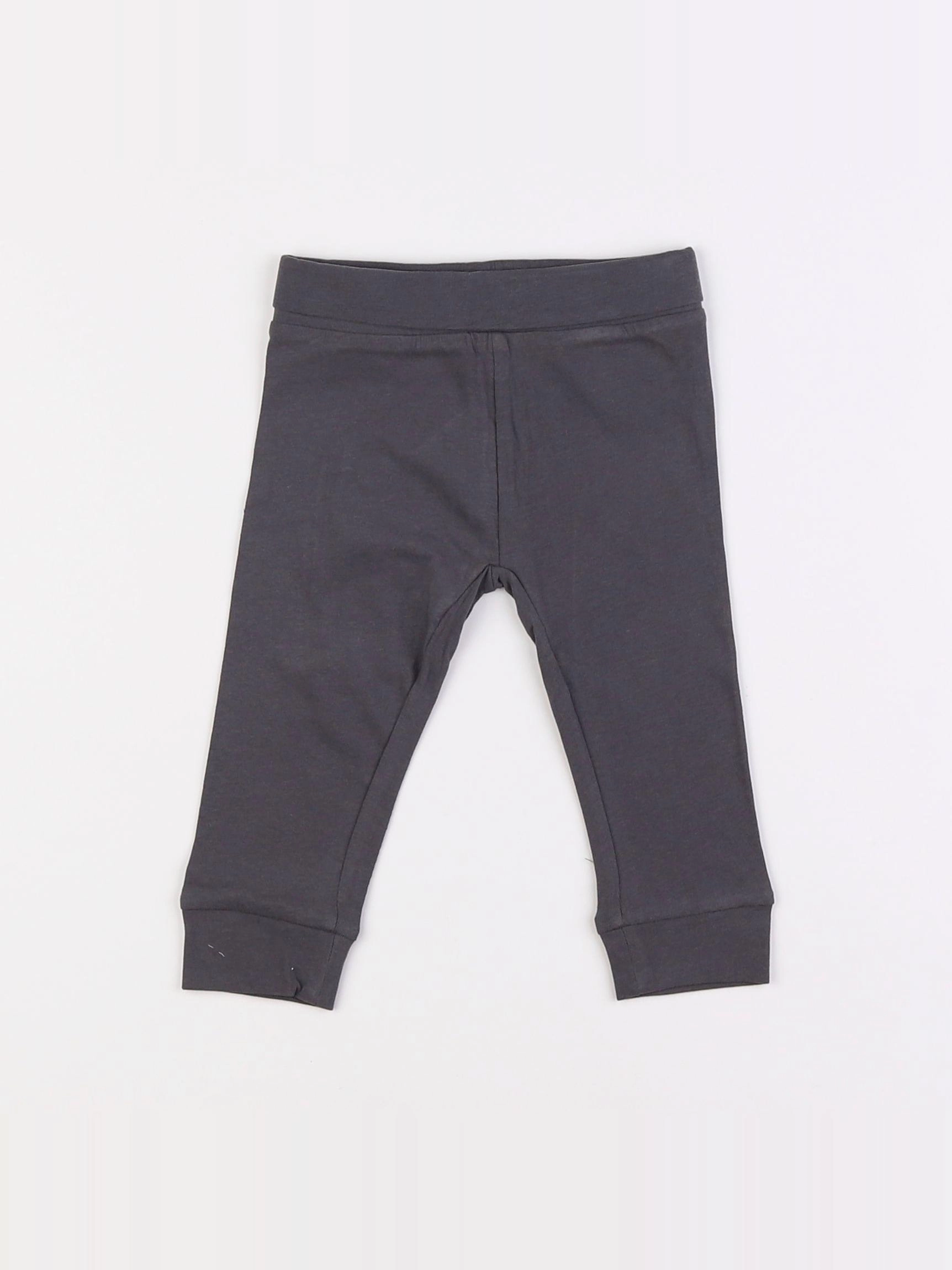 Vertbaudet - legging gris - 9 mois
