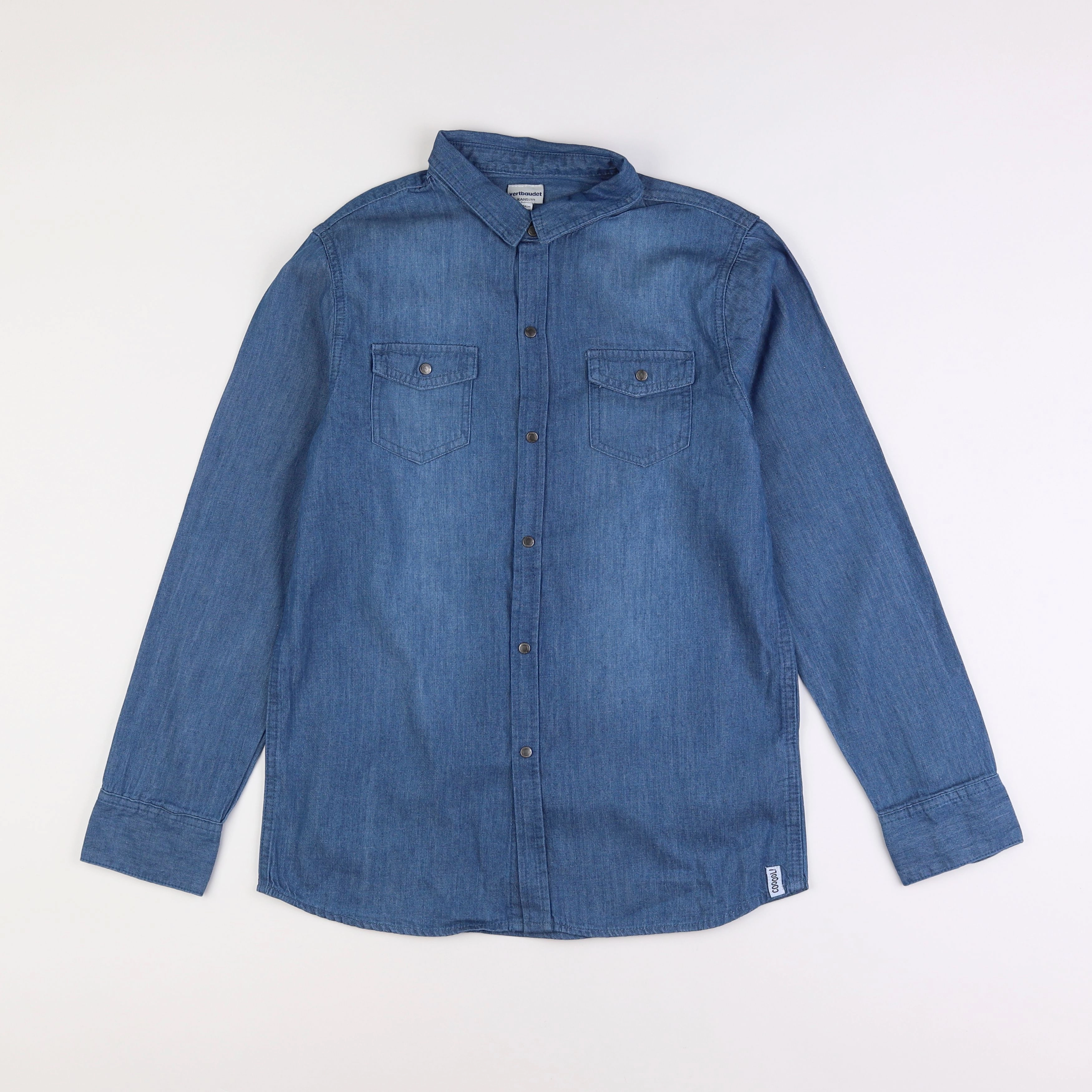 Vertbaudet - chemise bleu - 14 ans