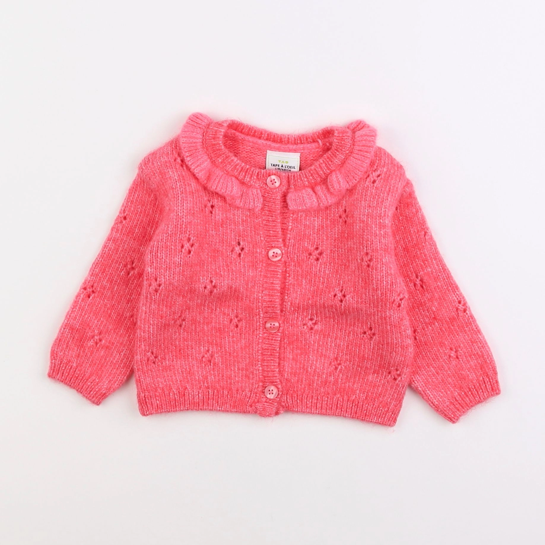 Tape à l'oeil - gilet rose - 6 mois