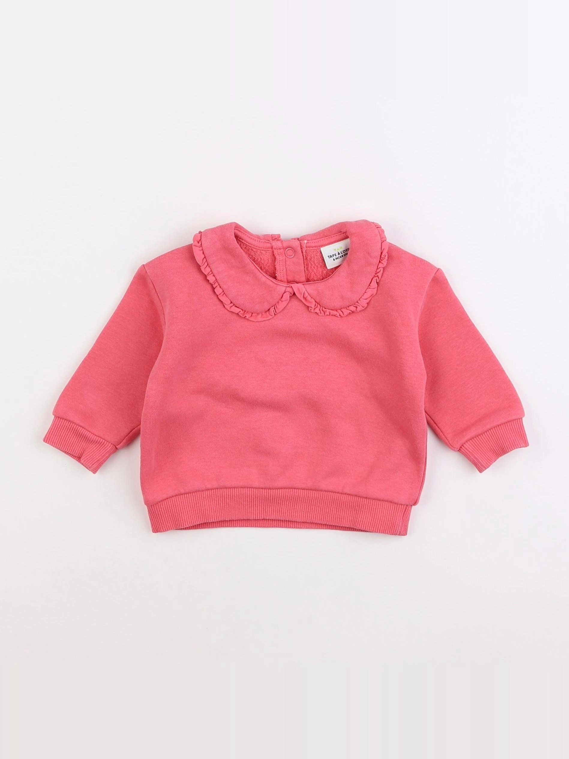 Tape à l'oeil - sweat rose - 6 mois