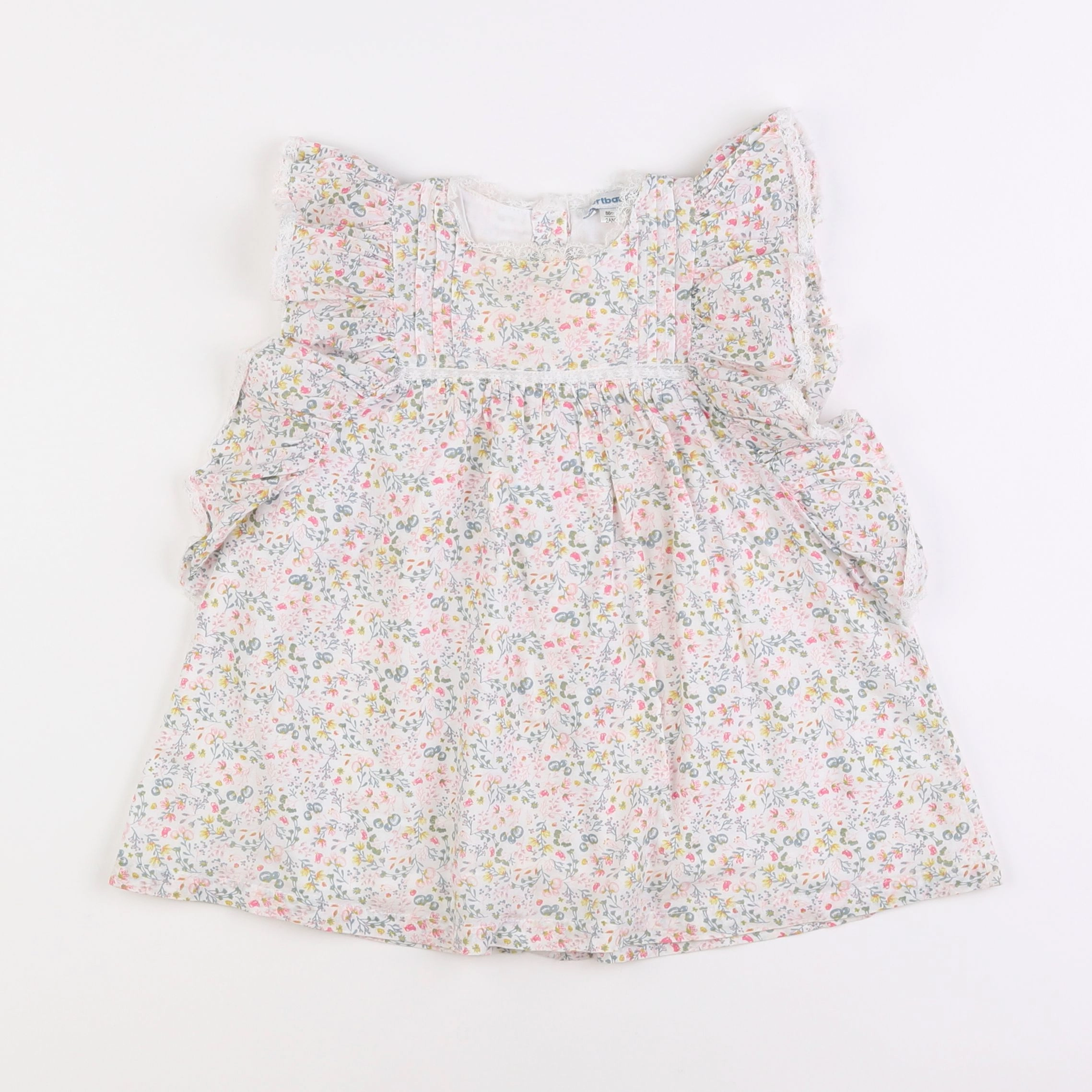 Vertbaudet - blouse multicolore - 2 ans