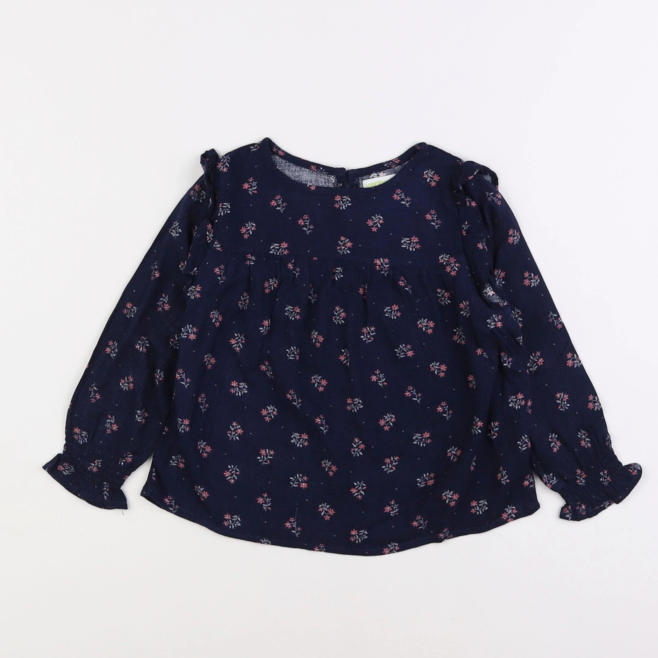 Vertbaudet - blouse bleu - 3 ans
