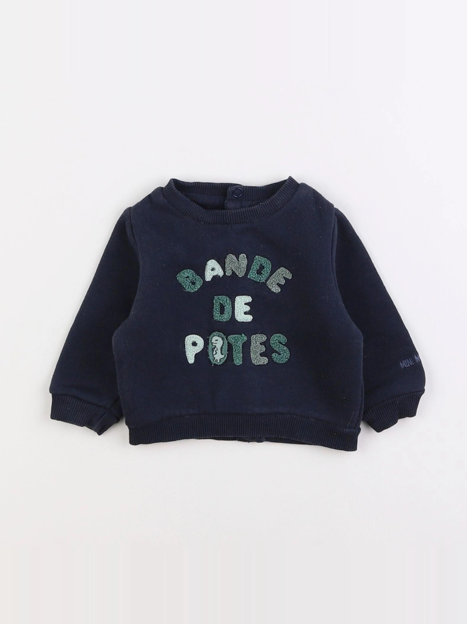 Tape à l'oeil - sweat bleu - 3 mois