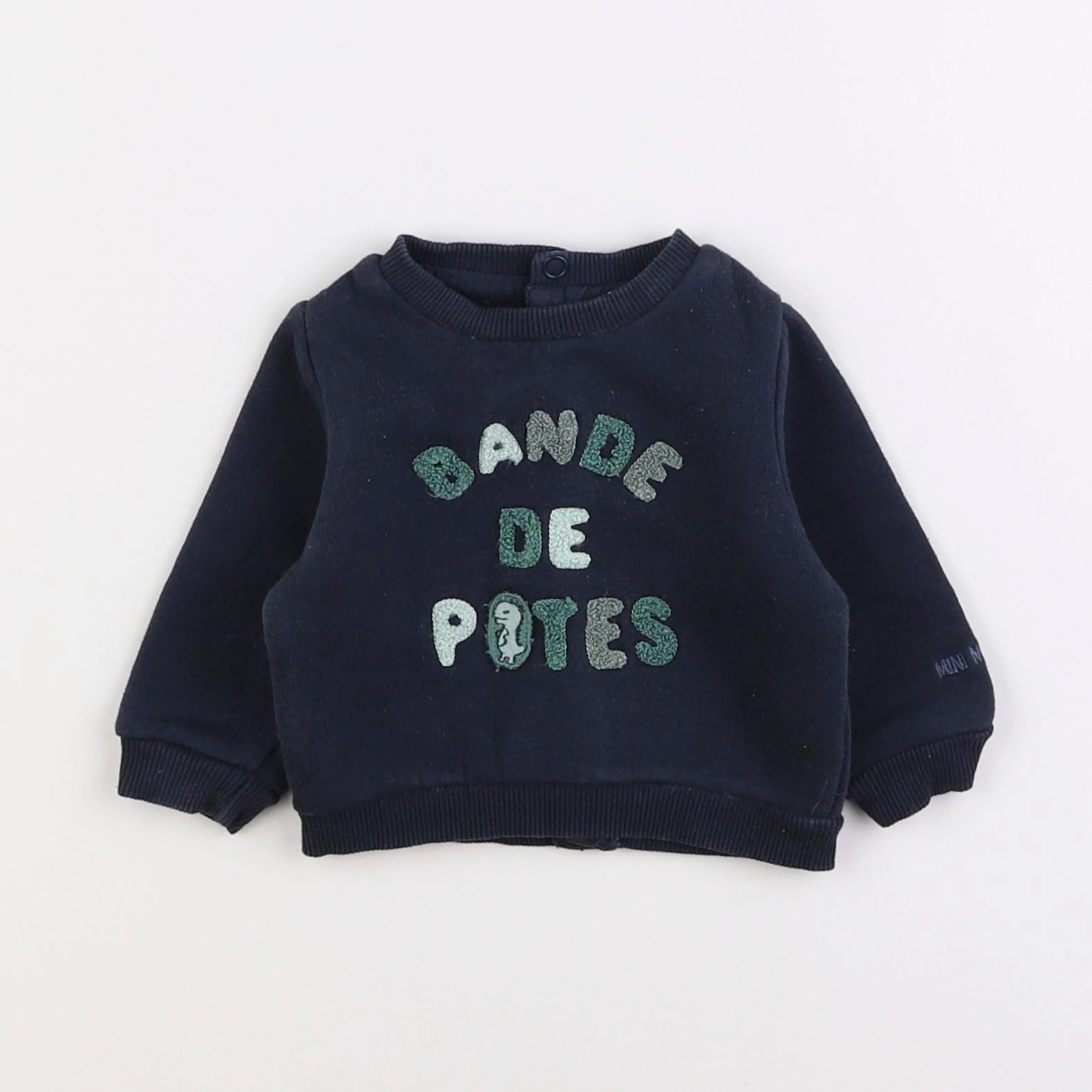 Tape à l'oeil - sweat bleu - 3 mois