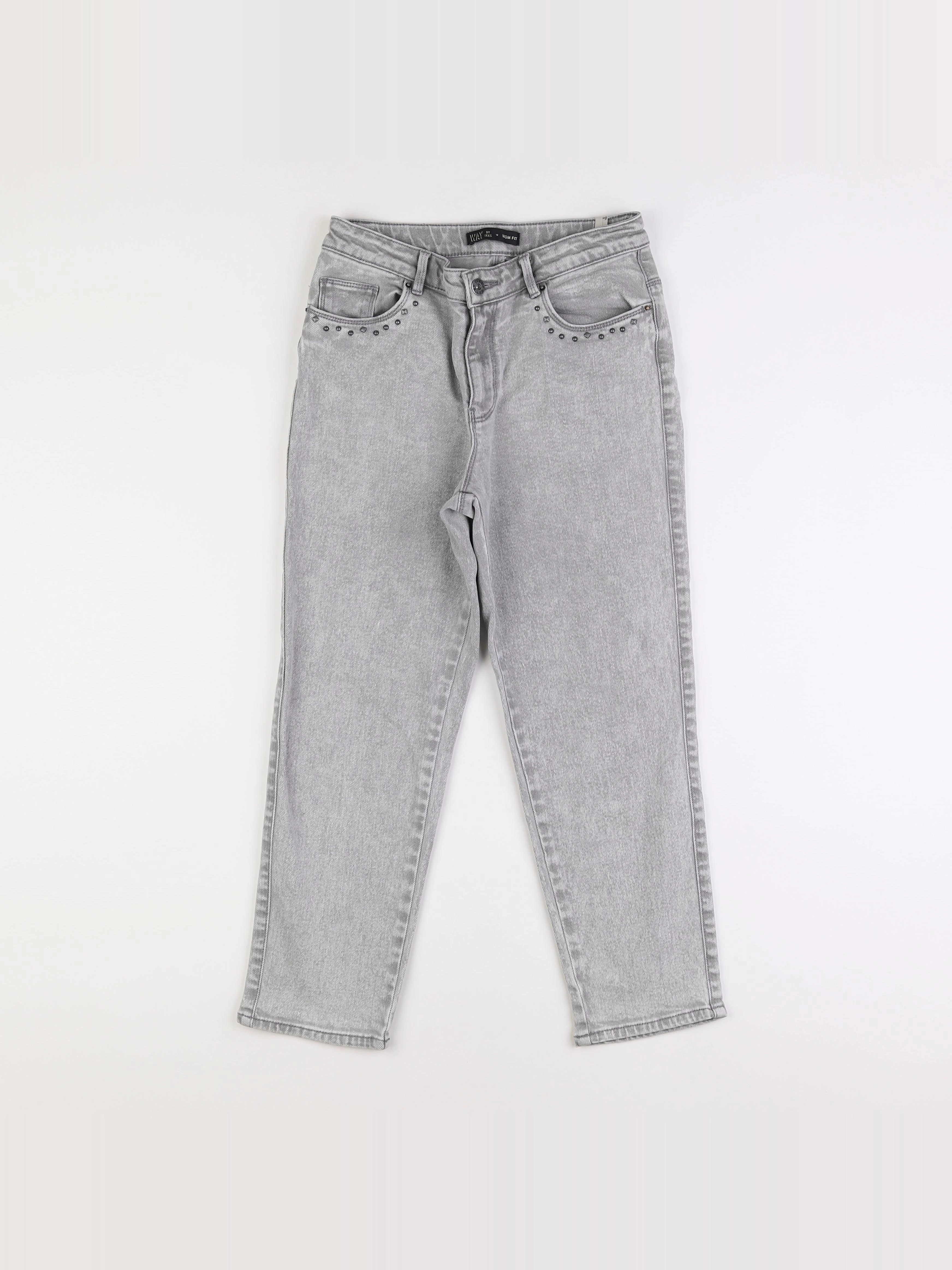 IKKS - jean gris - 12 ans