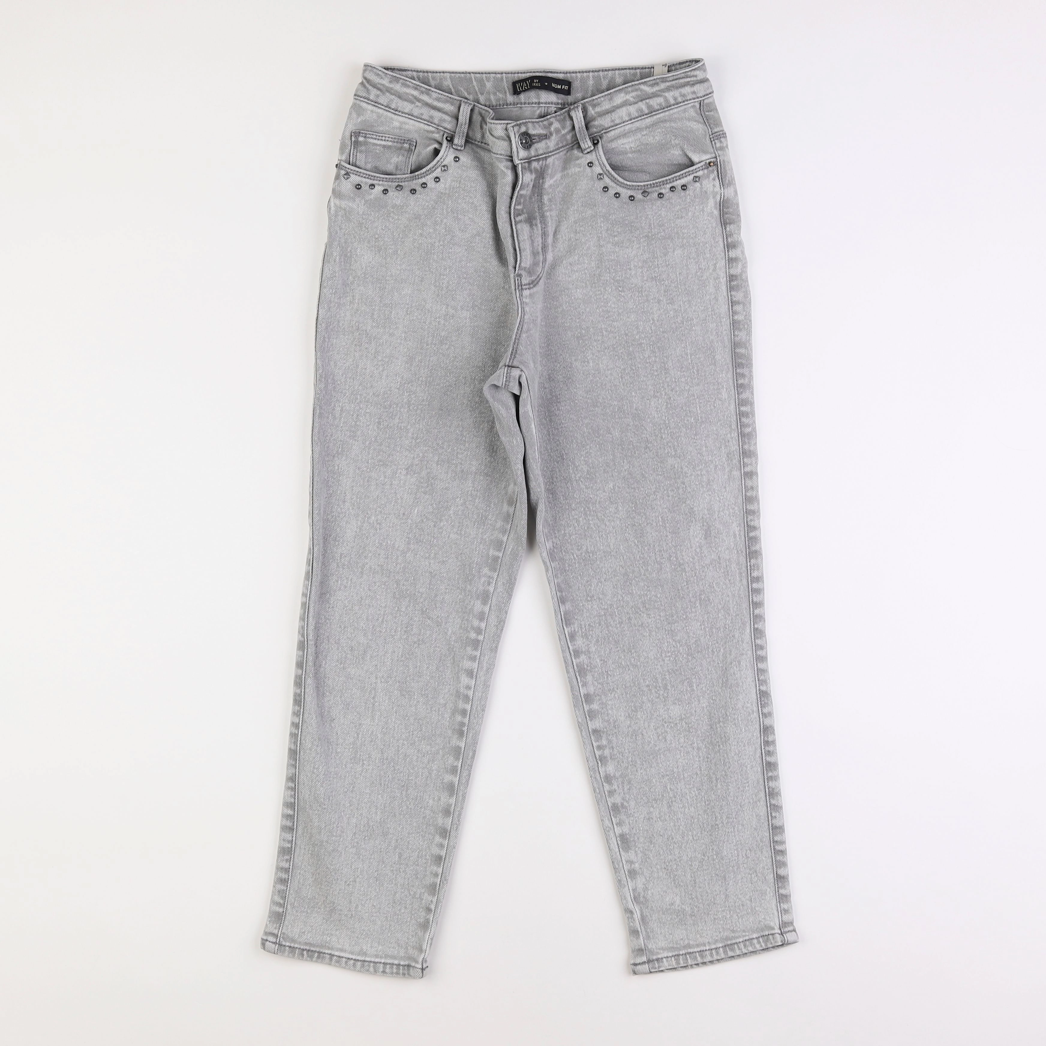 IKKS - jean gris - 12 ans