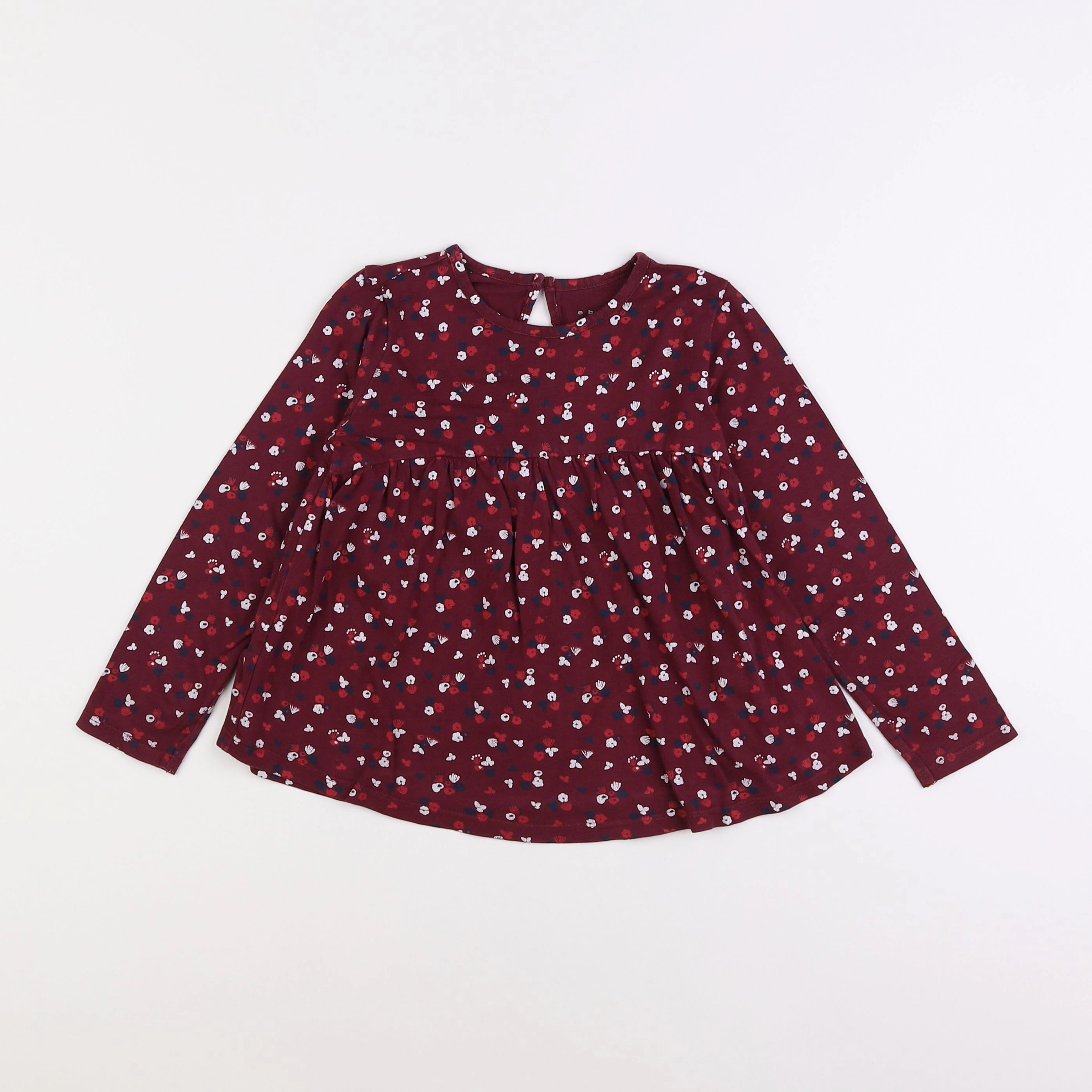 Vertbaudet - tee-shirt rouge - 6 ans