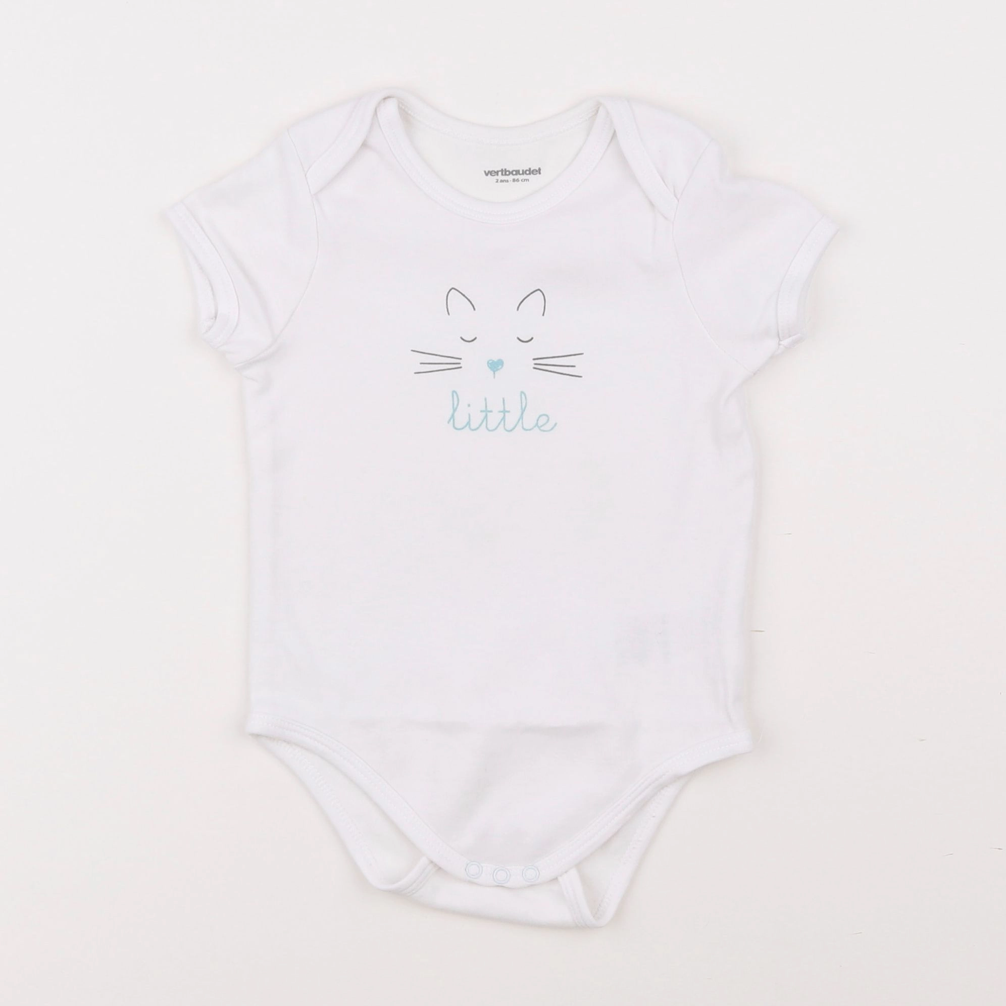 Vertbaudet - body blanc - 2 ans