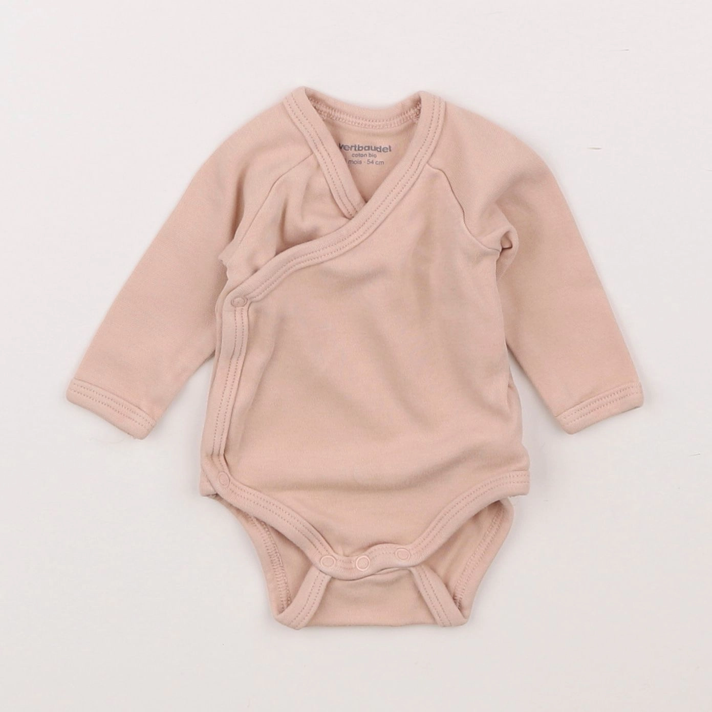 Vertbaudet - body rose - 1 mois