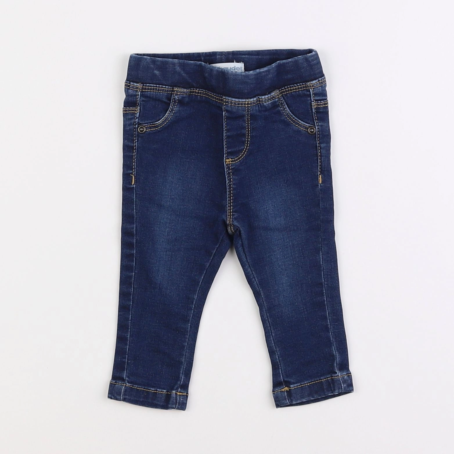 Vertbaudet - jegging bleu - 6 mois