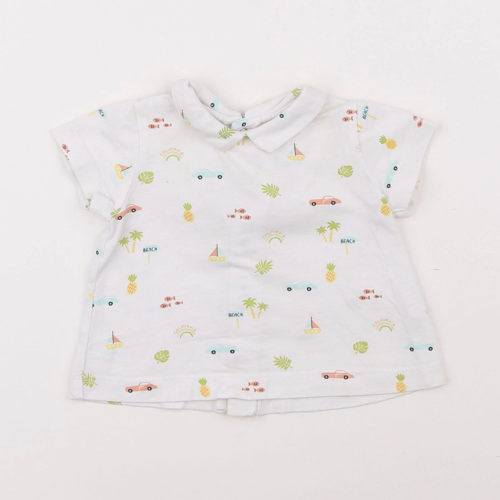 Boutchou - tee-shirt blanc - 3 mois