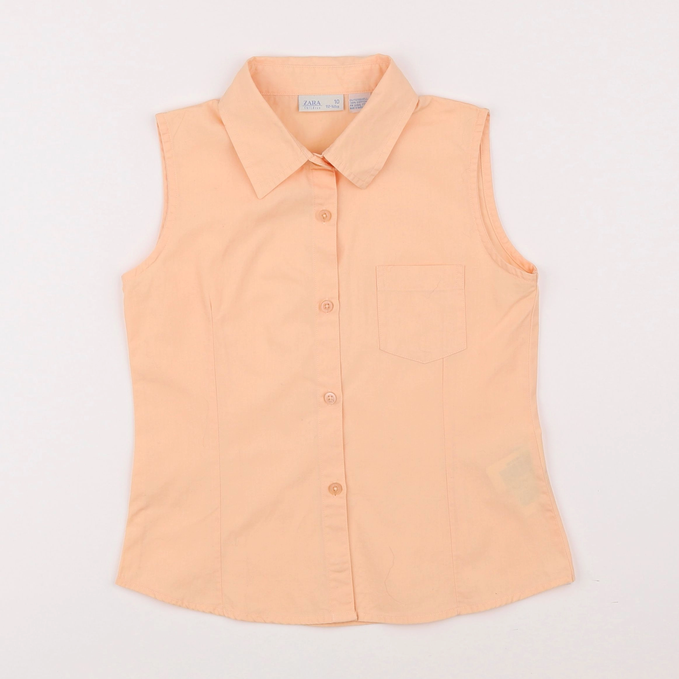 Zara - chemise orange - 10 ans