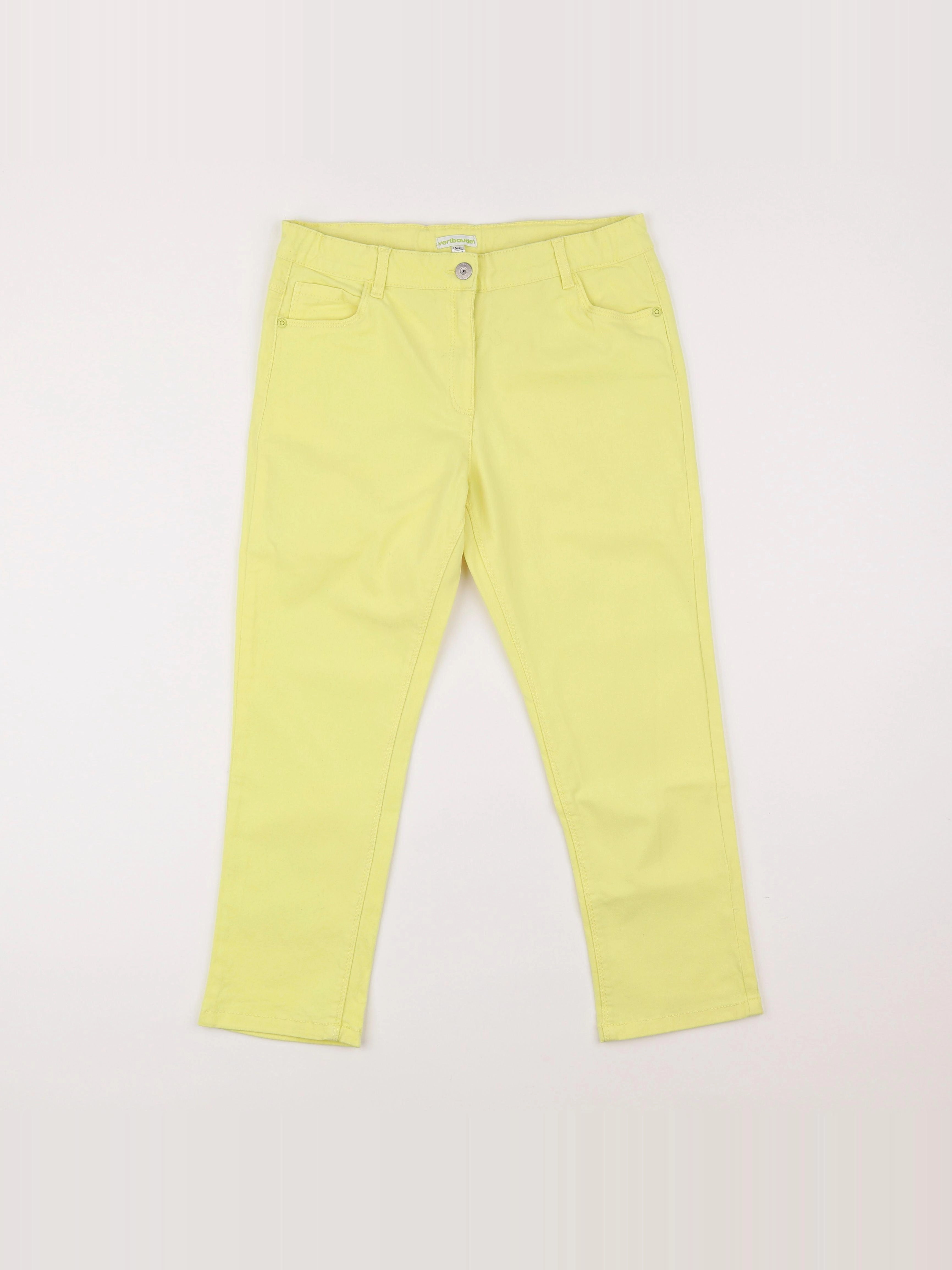 Vertbaudet - pantalon jaune - 12 ans