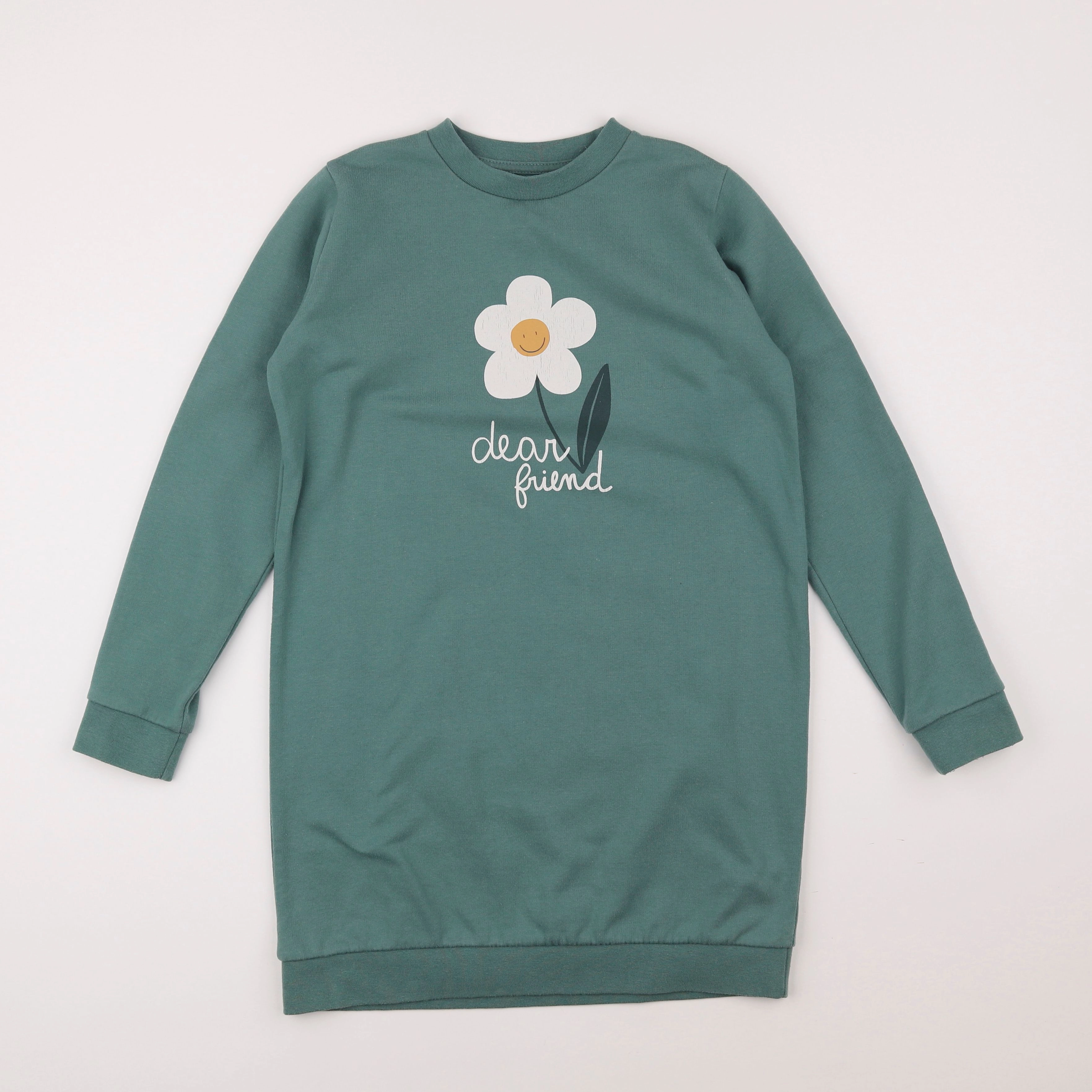 Vertbaudet - robe vert - 10 ans