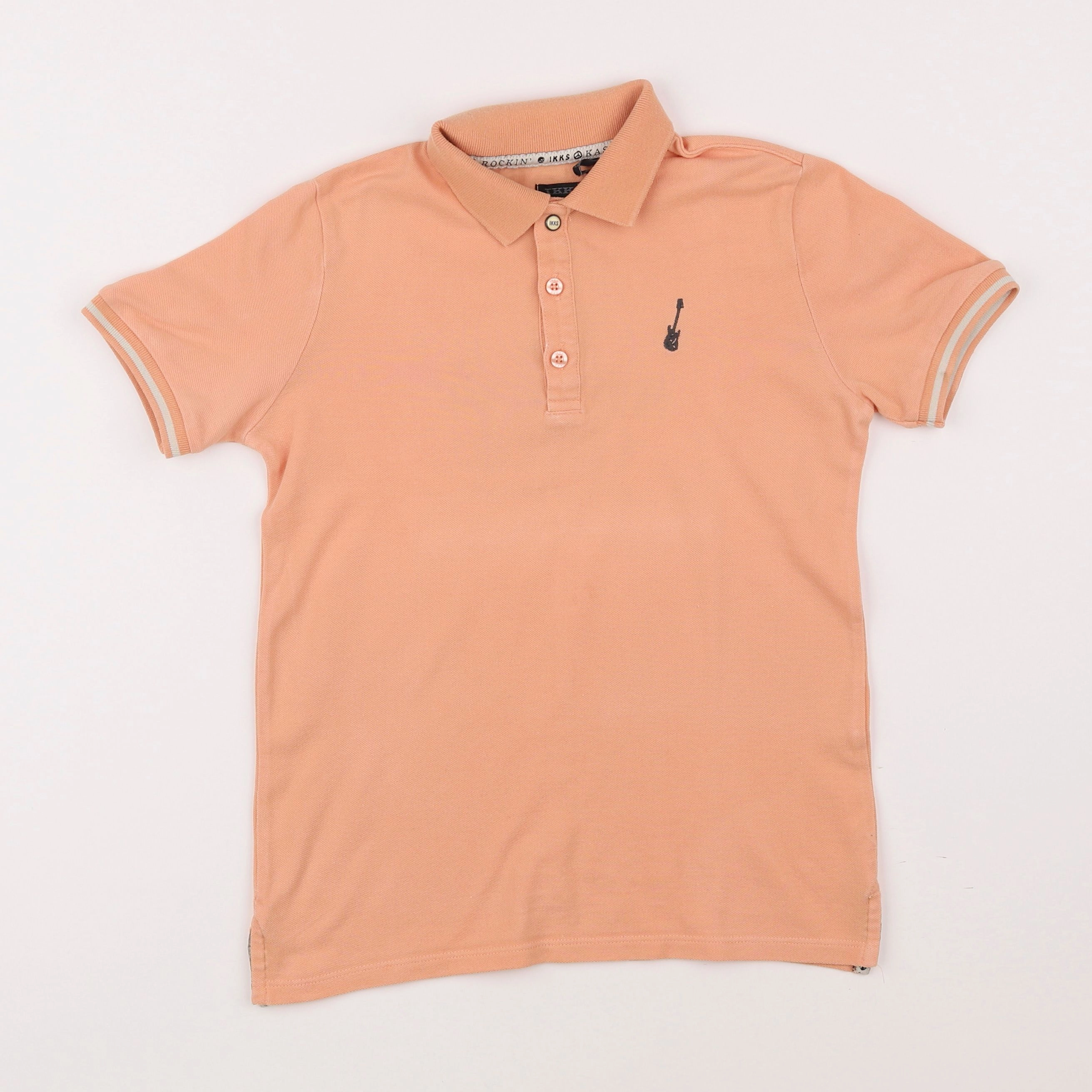 IKKS - polo orange - 8 ans