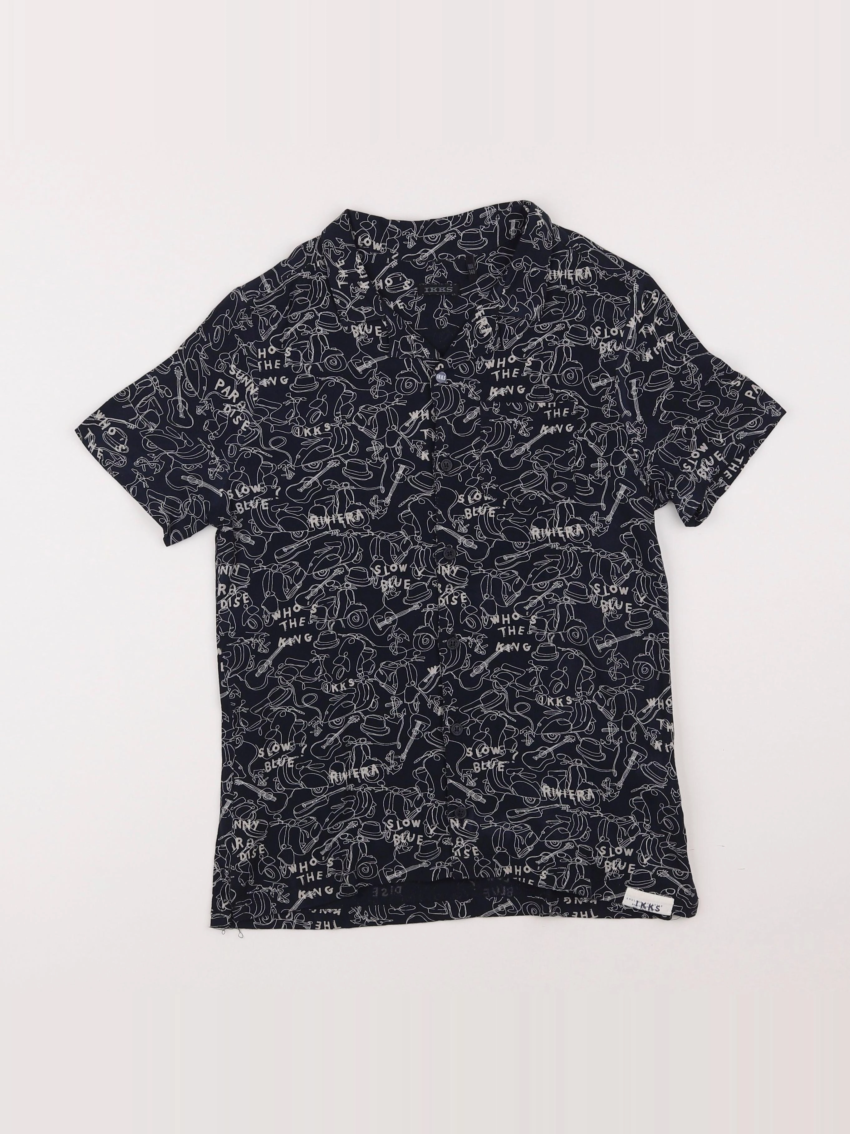 IKKS - chemise bleu - 10 ans