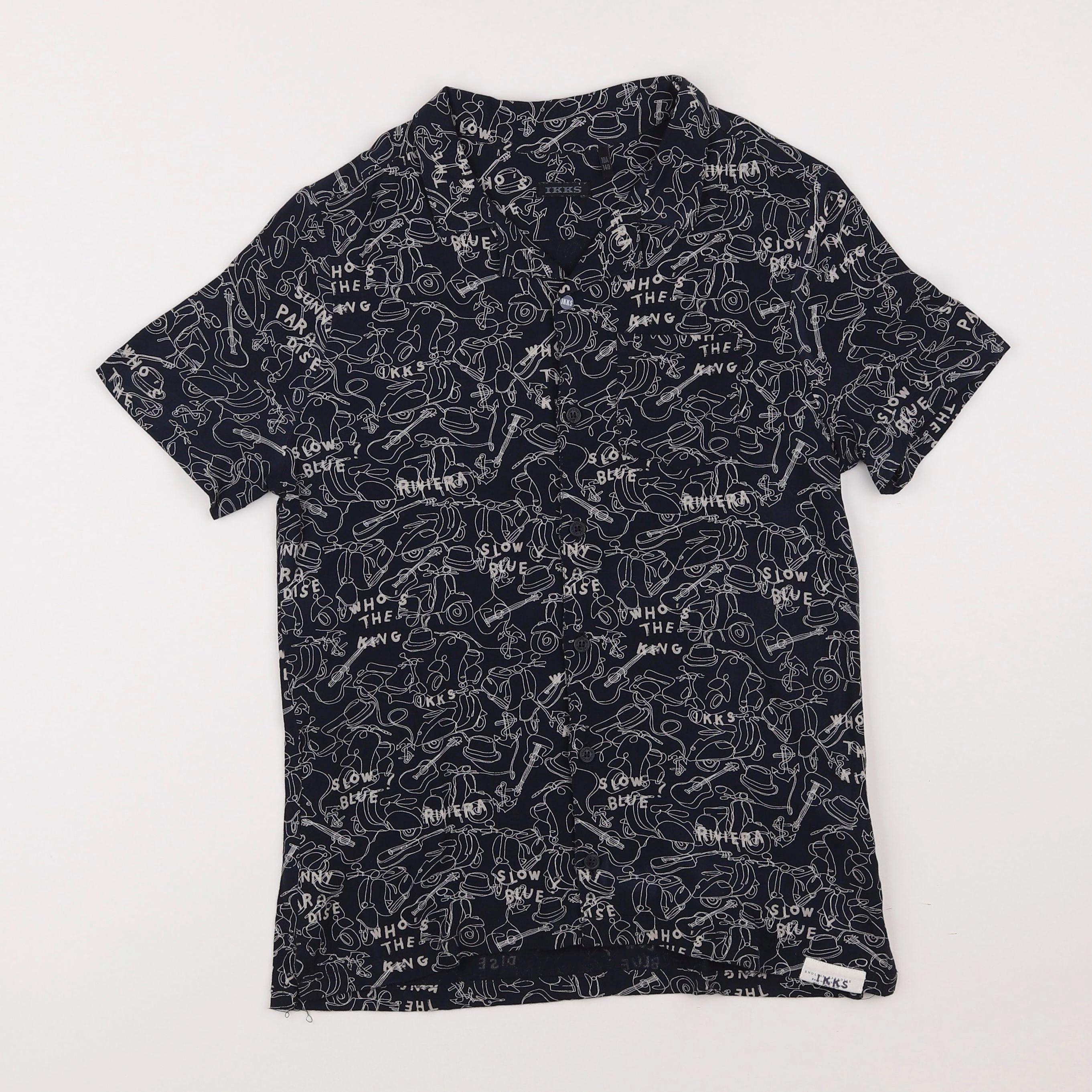 IKKS - chemise bleu - 10 ans