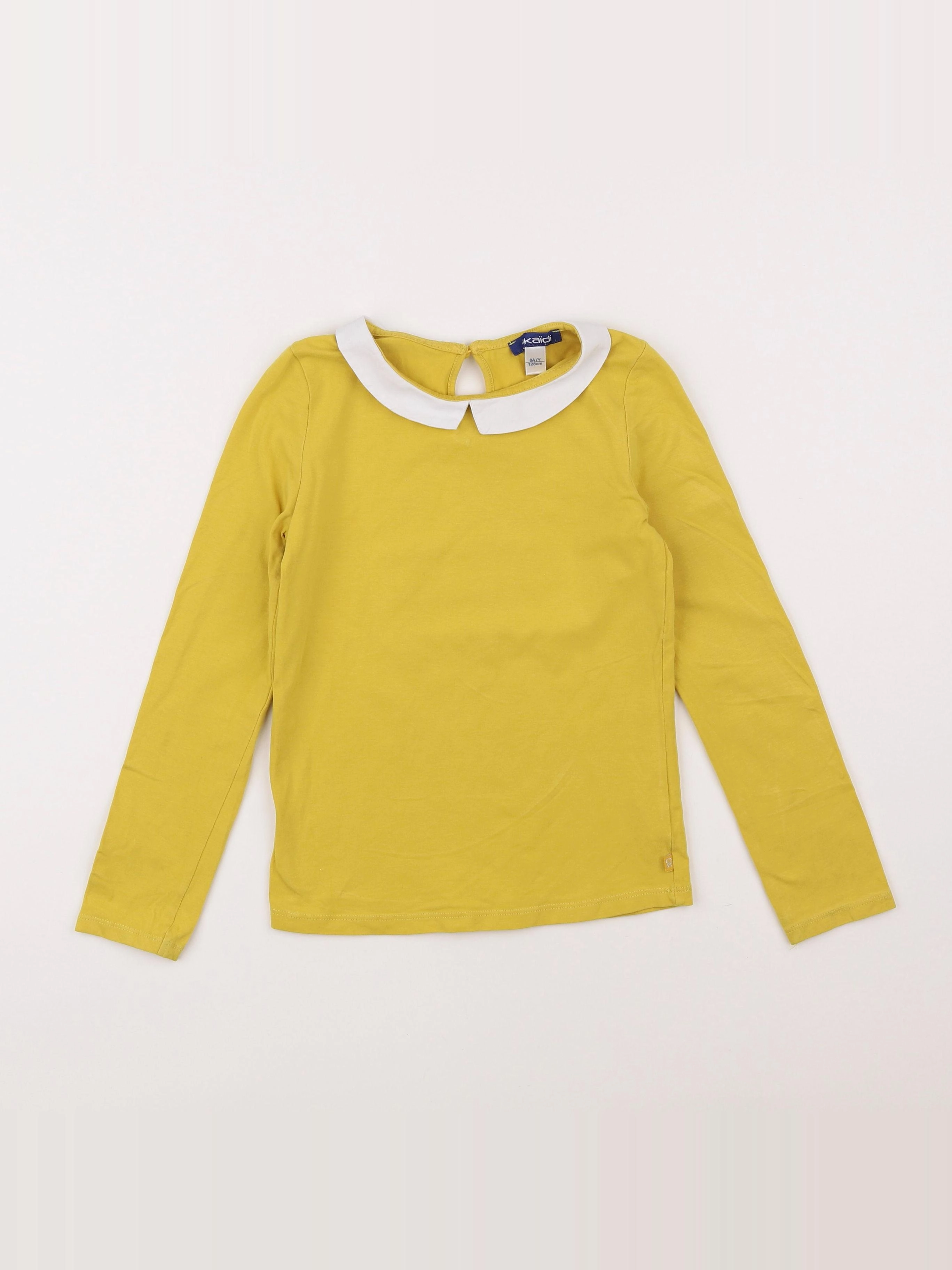 Okaidi - tee-shirt jaune - 8 ans