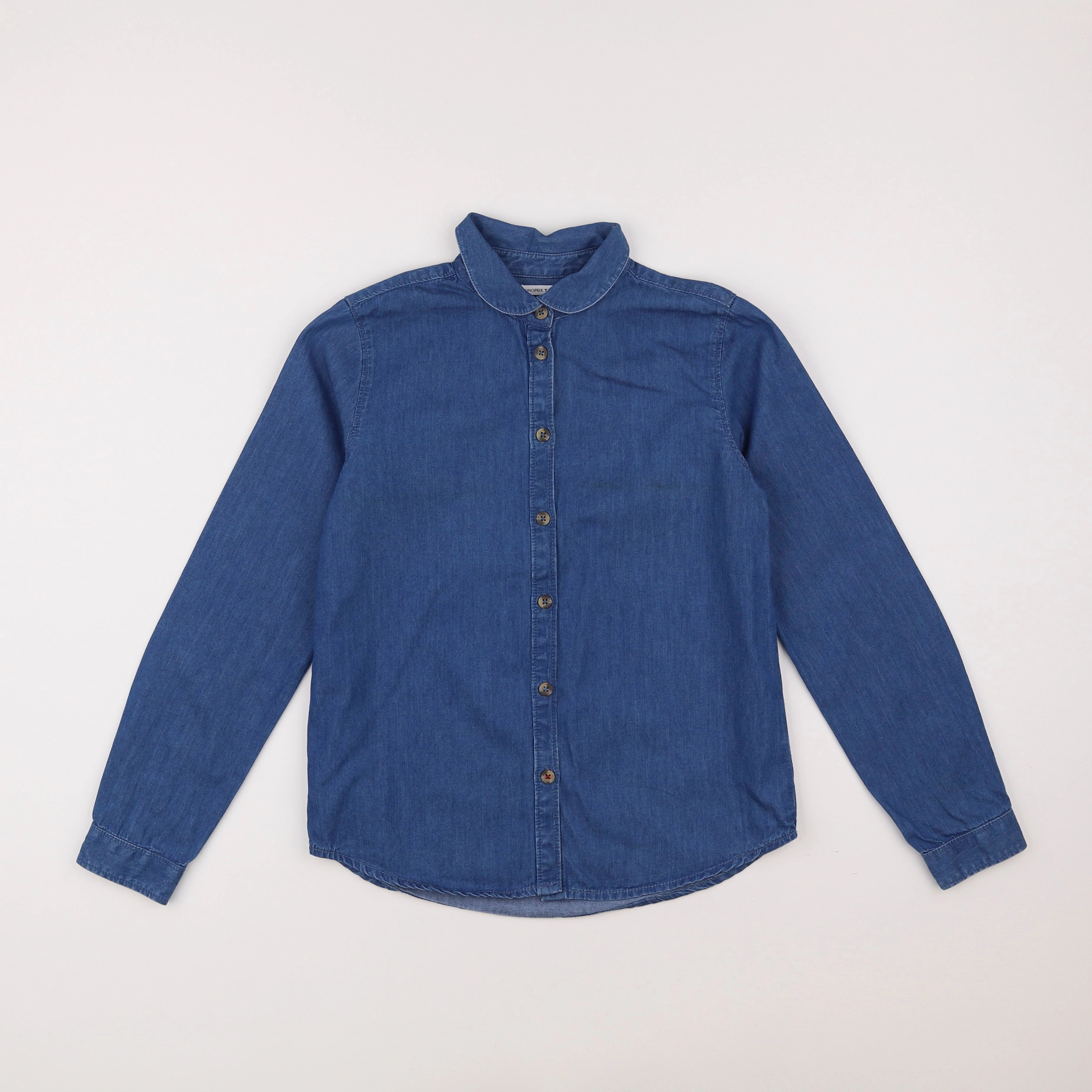 Monoprix - chemise bleu - 12 ans