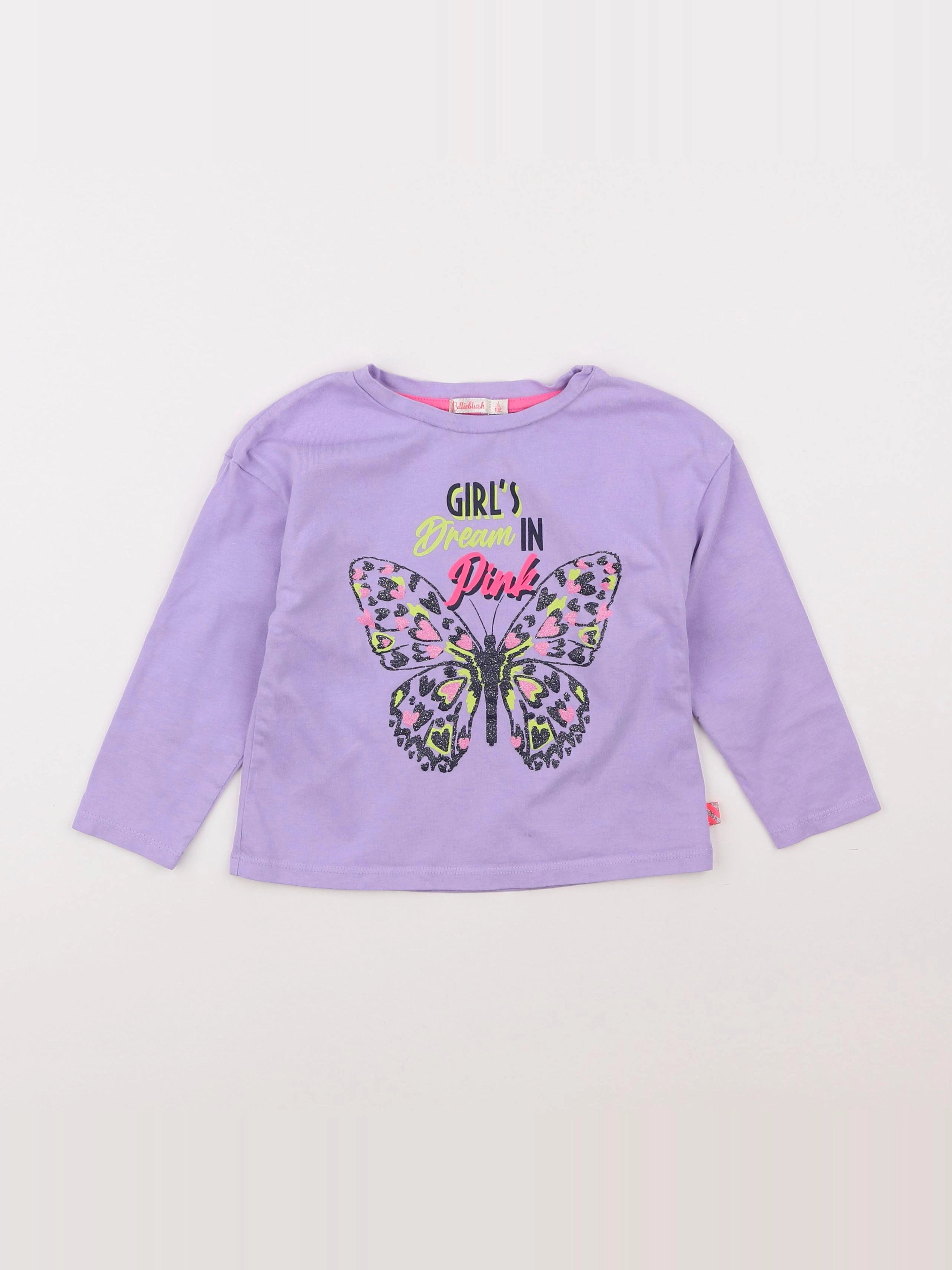 Billie Blush - tee-shirt violet - 4 ans