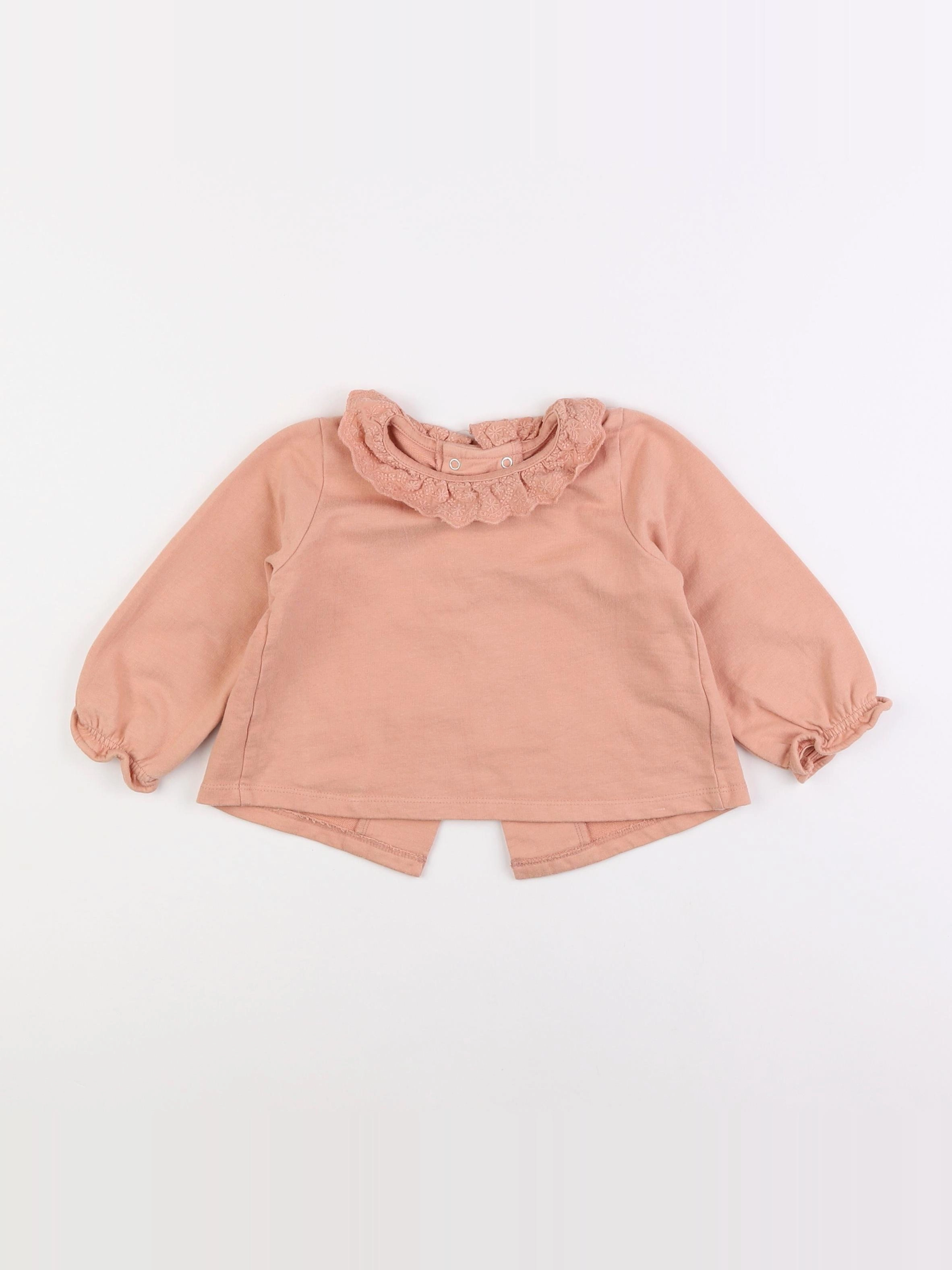 Vertbaudet - sweat beige - 18 mois