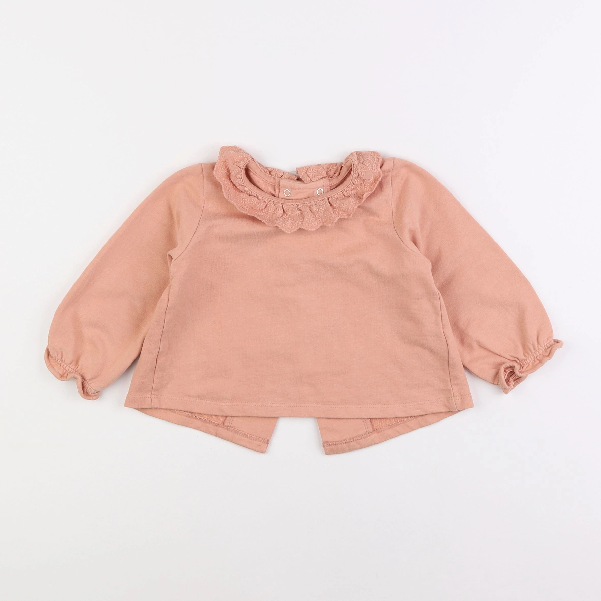 Vertbaudet - sweat beige - 18 mois