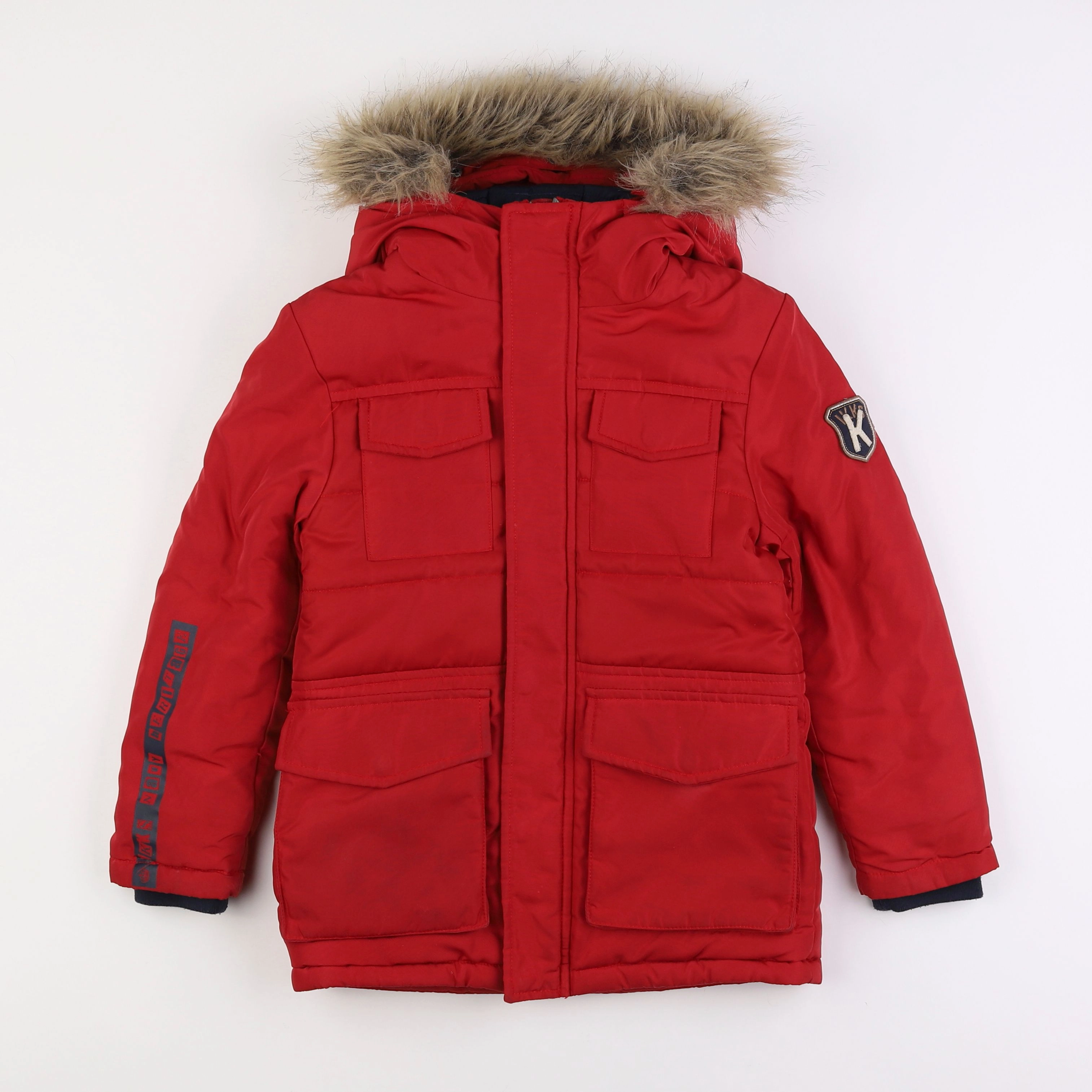 IKKS - parka rouge - 8 ans