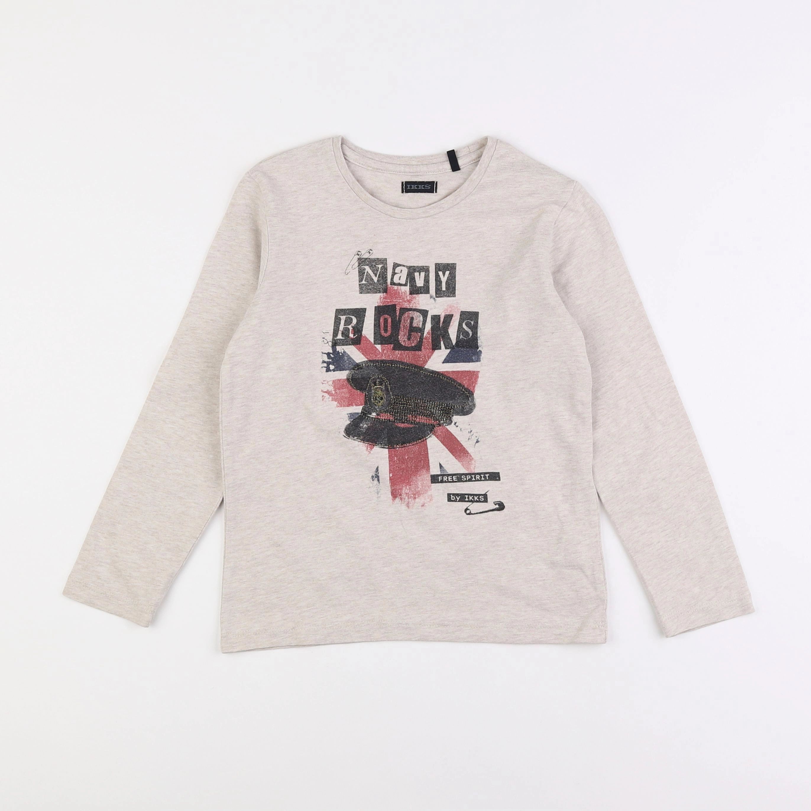 IKKS - tee-shirt beige - 6 ans