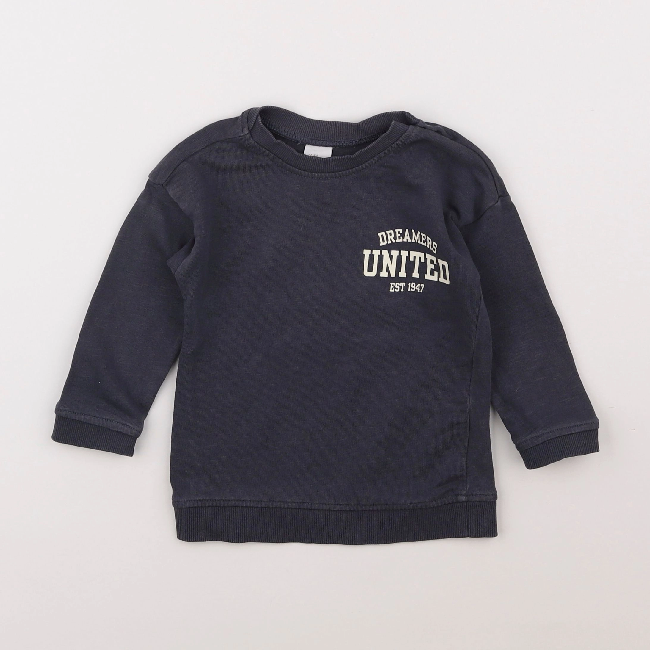 H&M - sweat gris - 9/12 mois