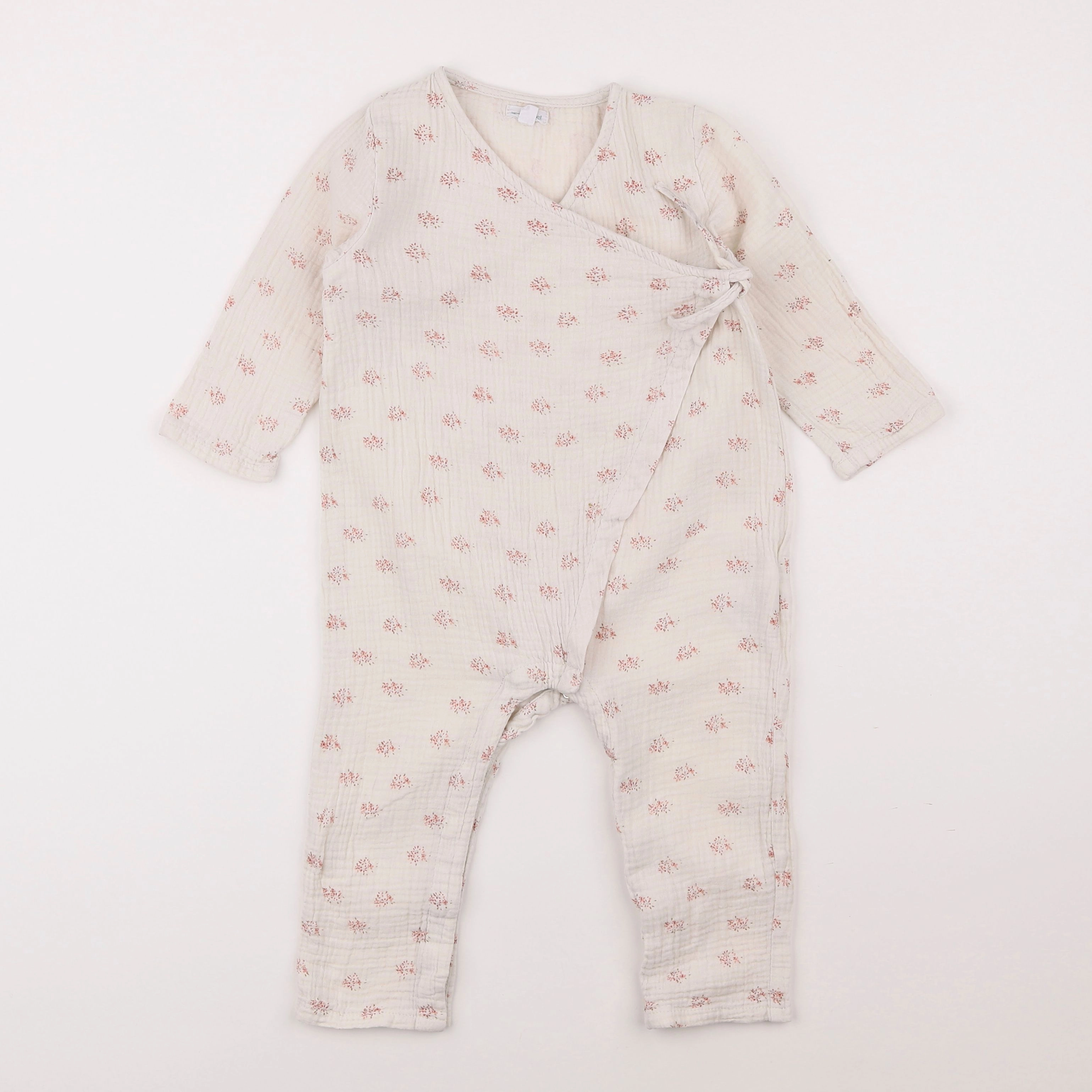 Vertbaudet - combinaison beige - 2 ans