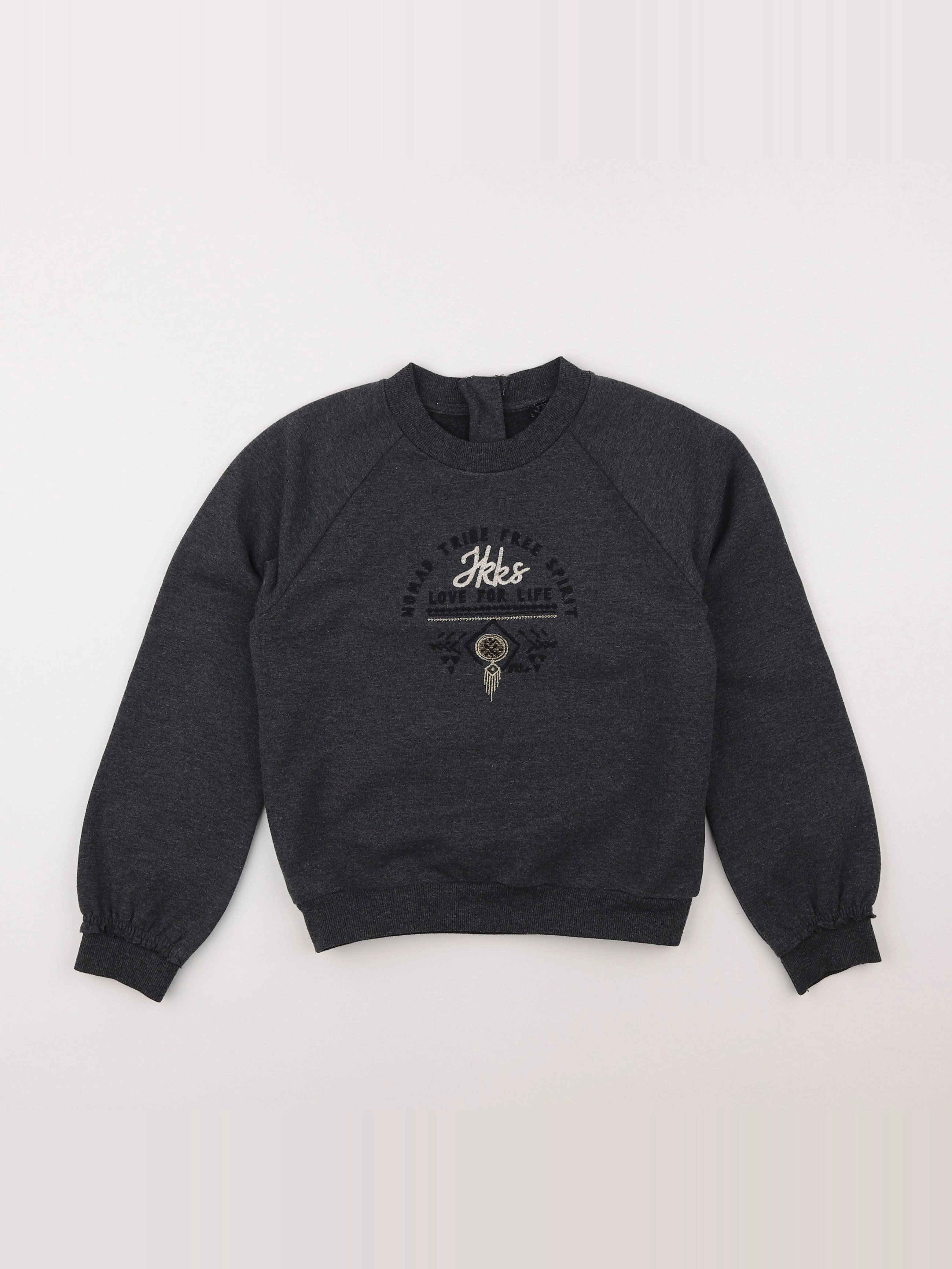 IKKS - sweat gris - 10 ans