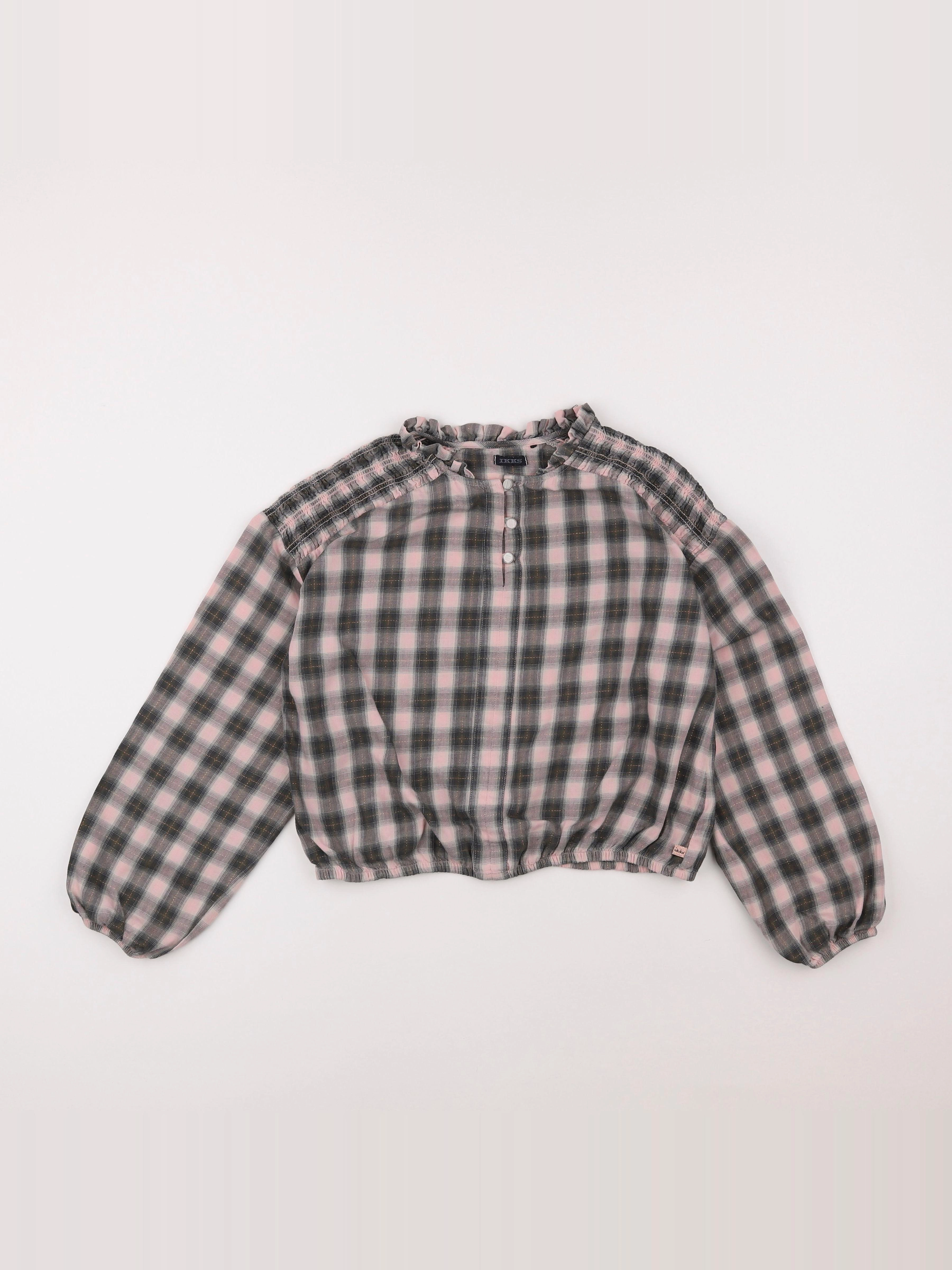 IKKS - blouse gris - 10 ans