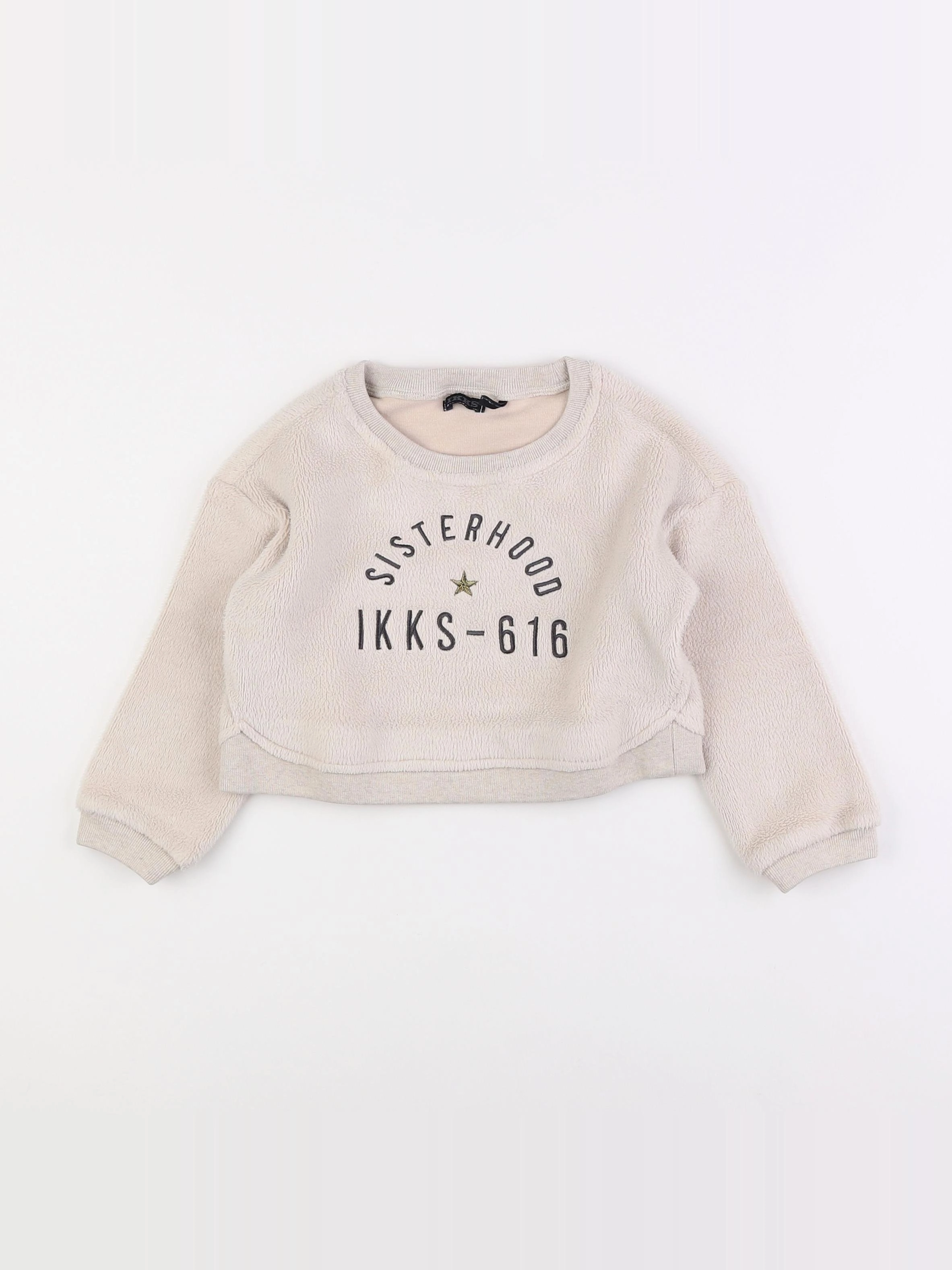 IKKS - sweat beige - 3 ans