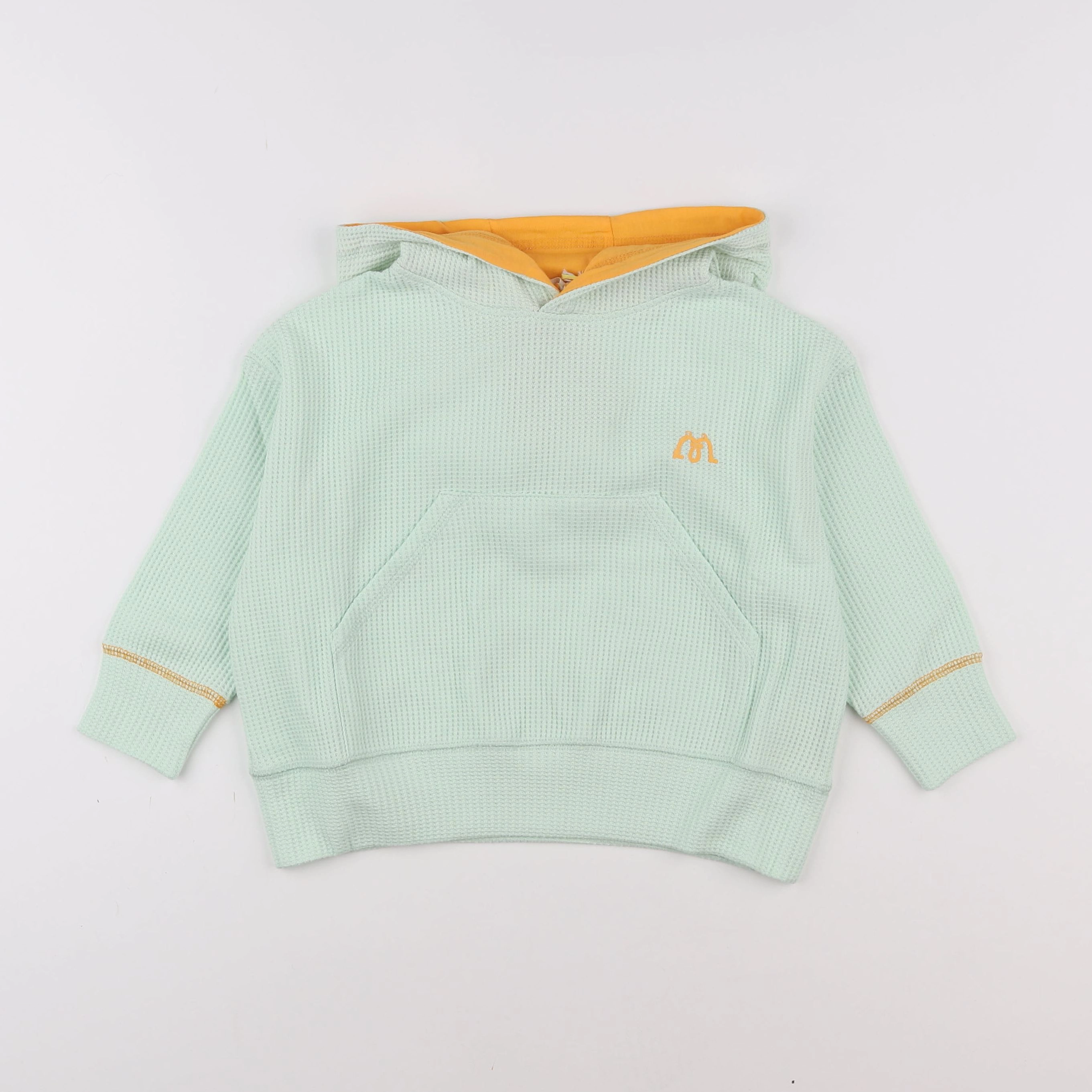 Les Marsiens - Sweat capuche Neptune vert - 8 ans