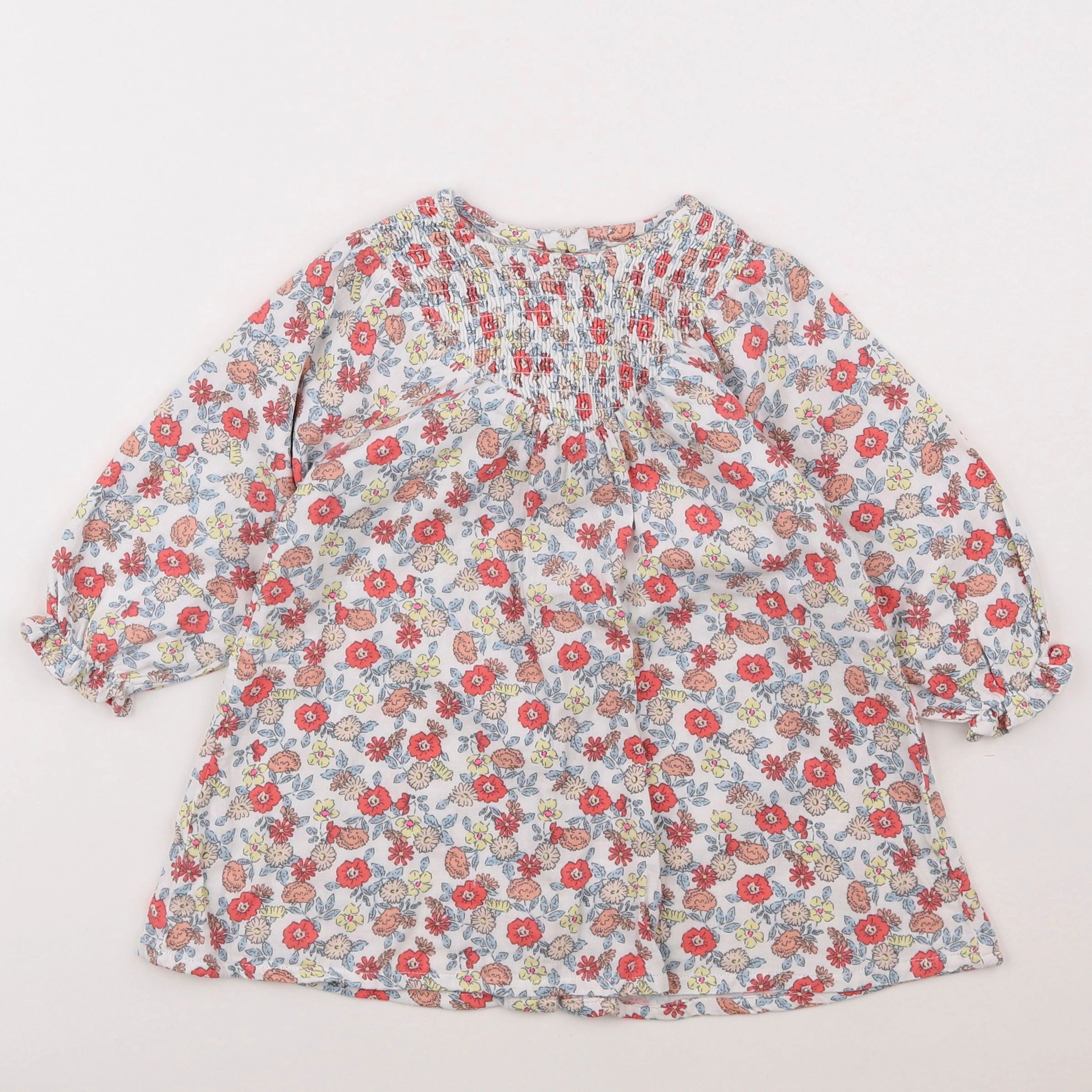 Vertbaudet - robe multicolore - 2 ans