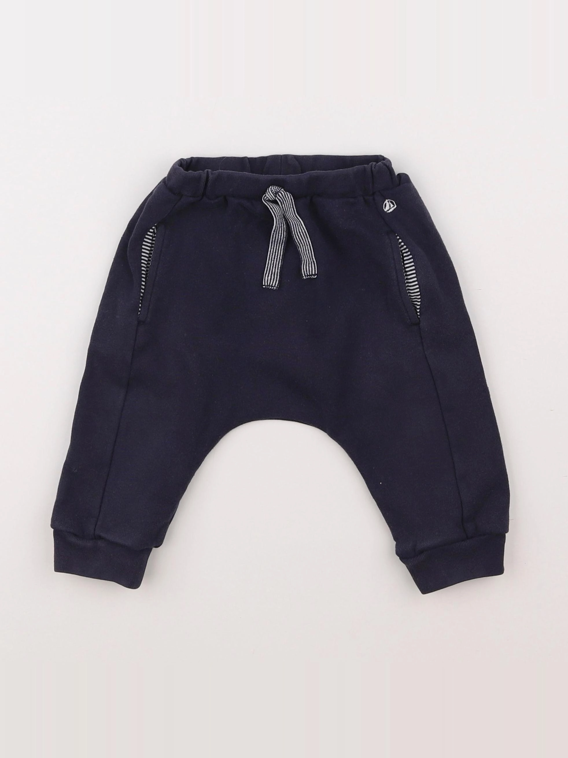 Petit Bateau - jogging bleu - 12 mois