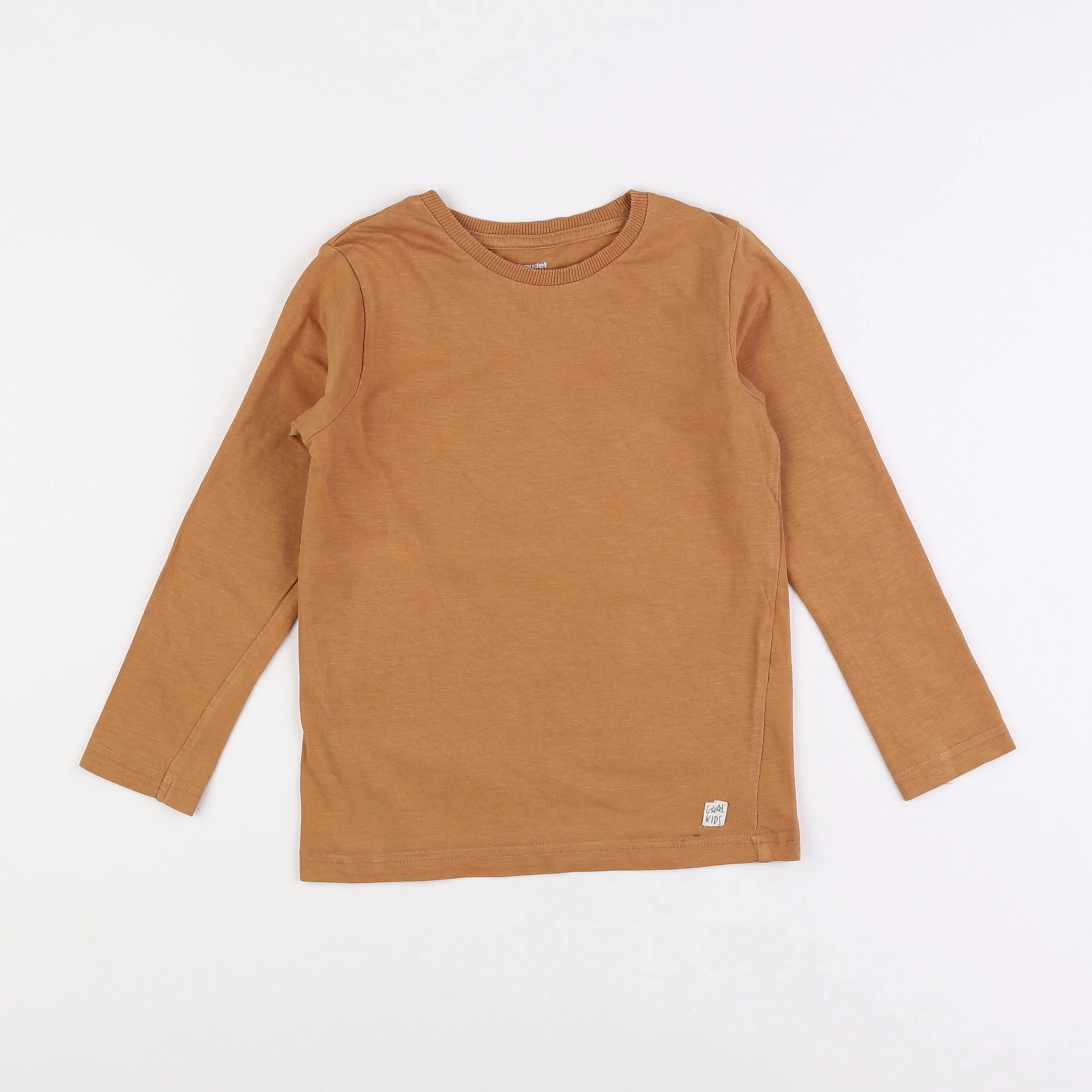 Vertbaudet - tee-shirt marron - 6 ans