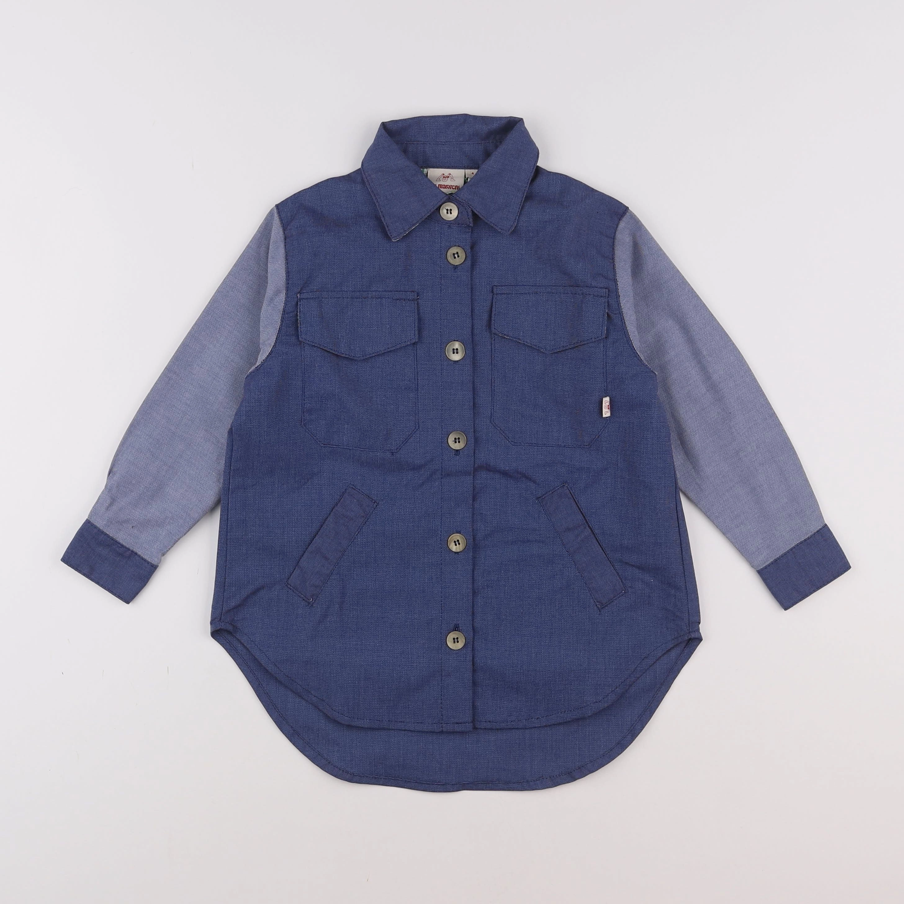 Les Marsiens - Surchemise Orion bleu - 4 ans