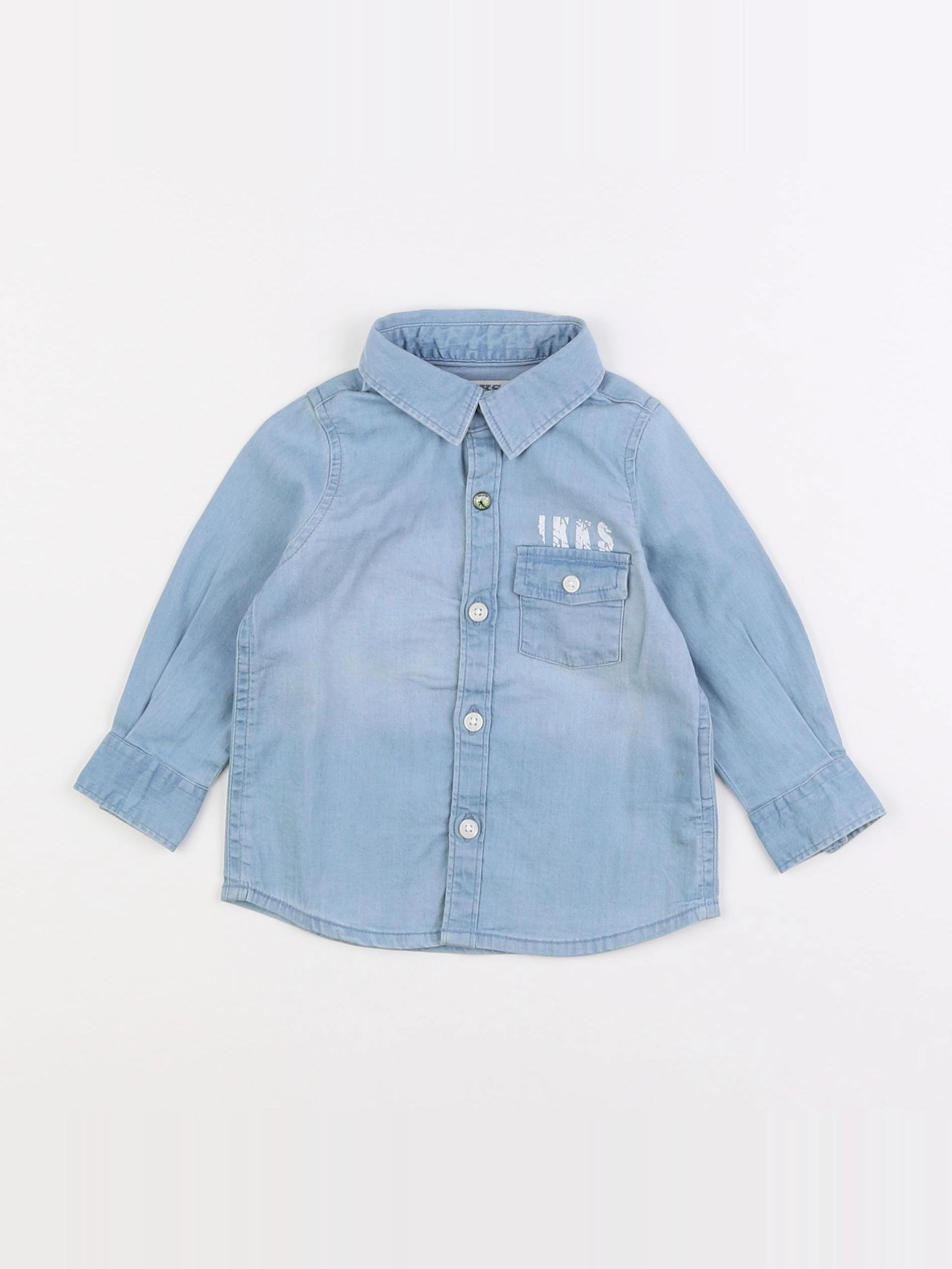 IKKS - chemise bleu - 6 mois