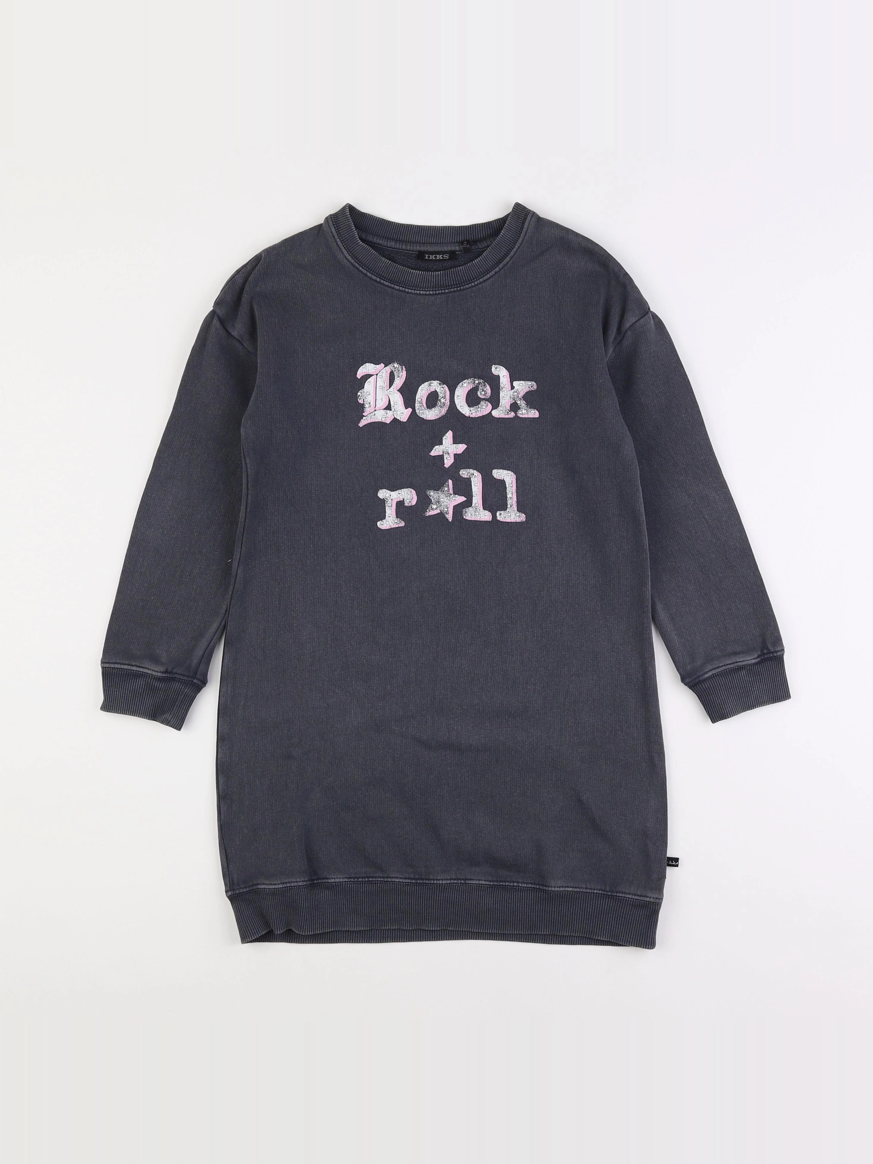 IKKS - robe gris - 8 ans